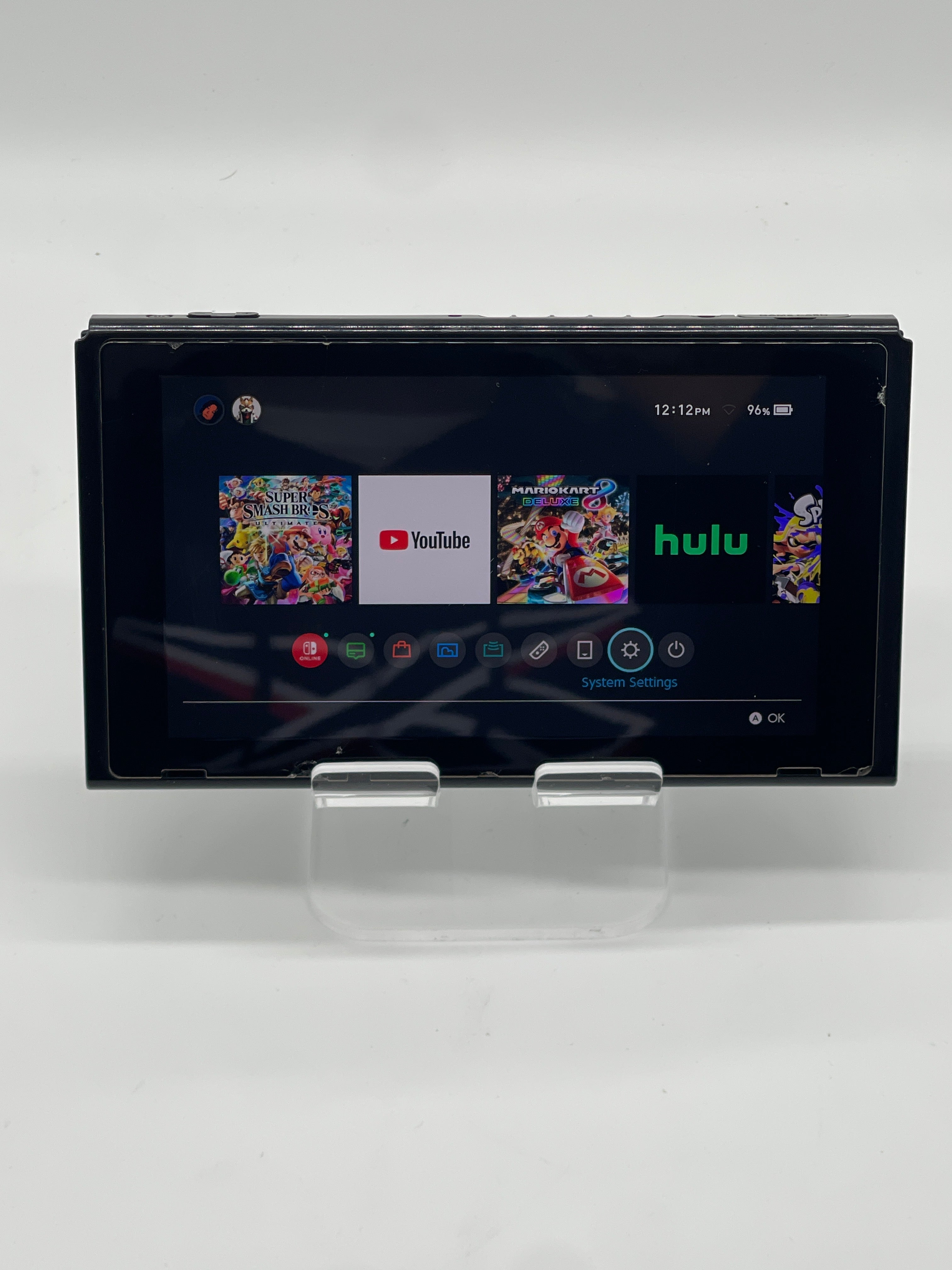 Nintendo Switch HAC-001 2017 Black Broken for Parts