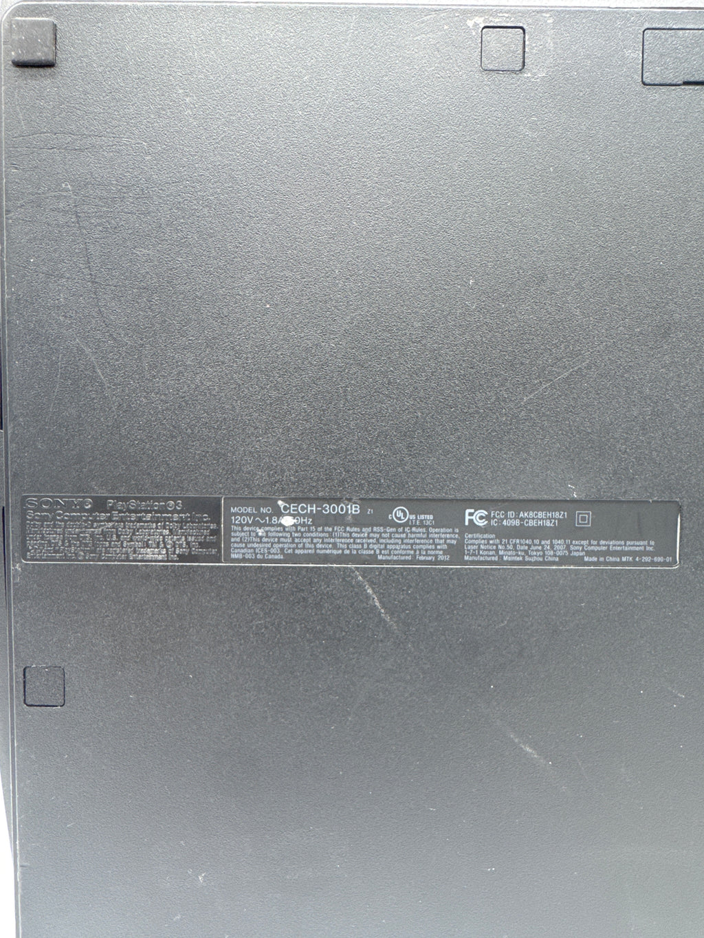Sony PlayStation 3 Slim 320GB (CECH-3001B) bad disc drive