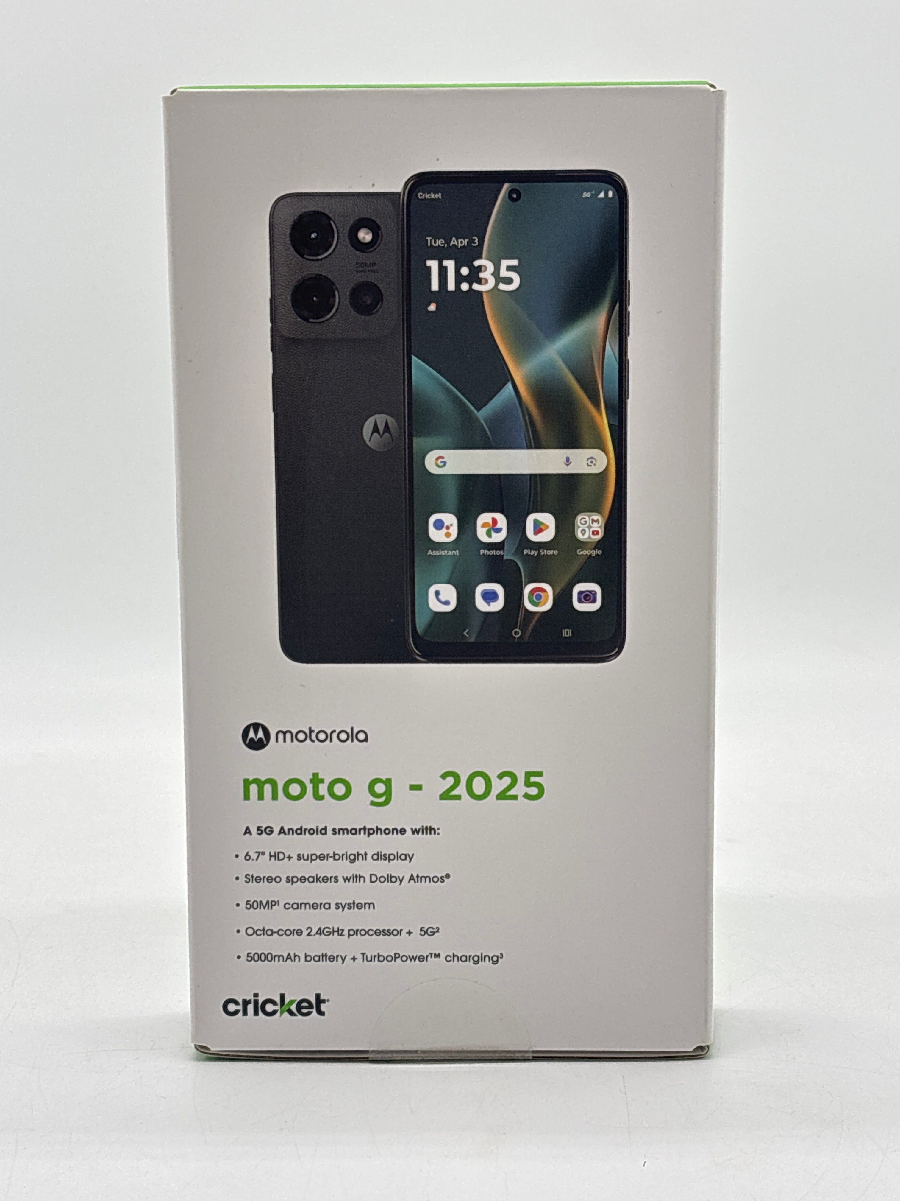 Motorola Moto G 5G 2025 128GB Forest Gray Cricket - New Open Box