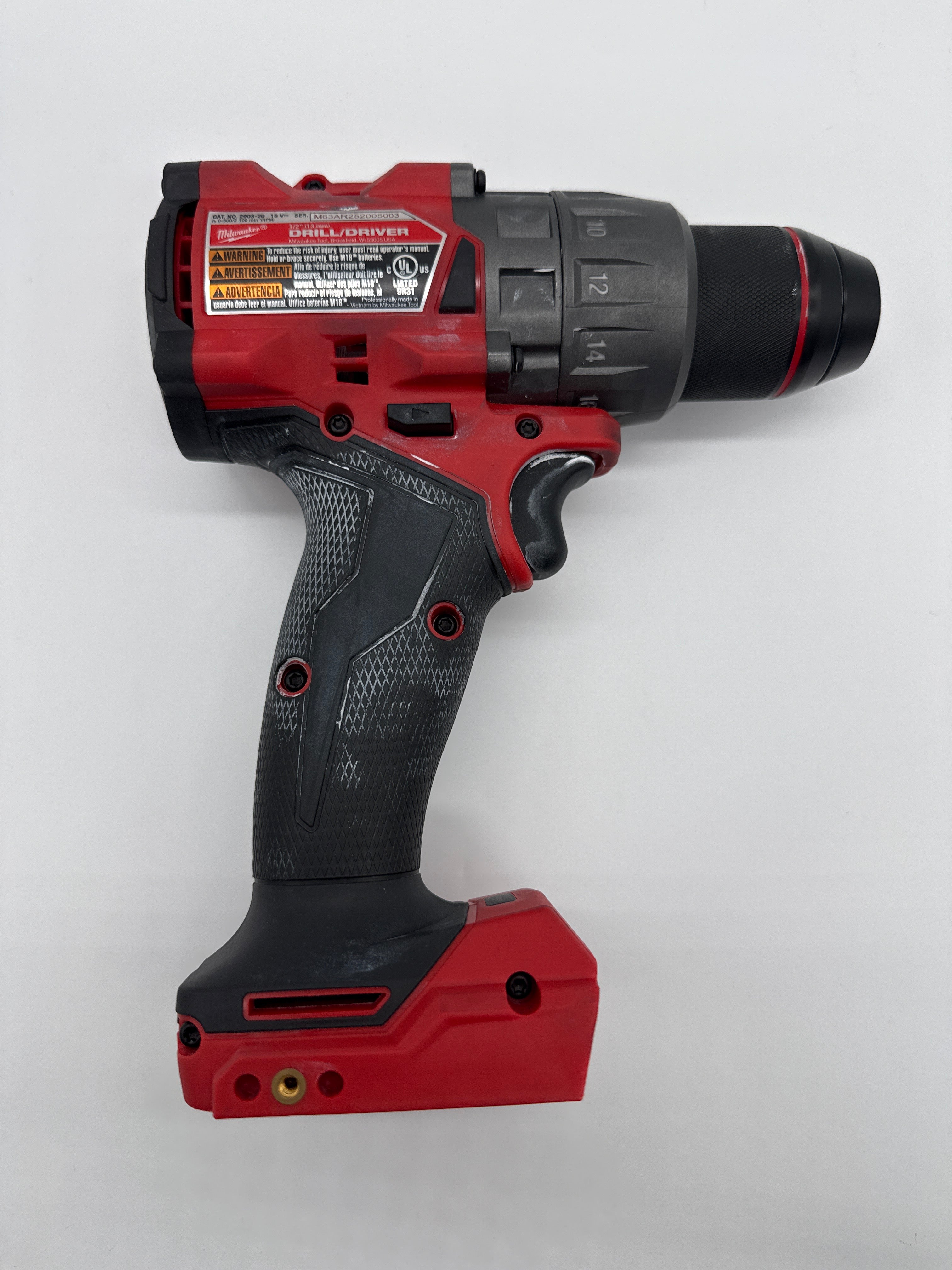 Milwaukee M18 Fuel Brushless 2903-20 18V Drill Driver Tool Red - Used