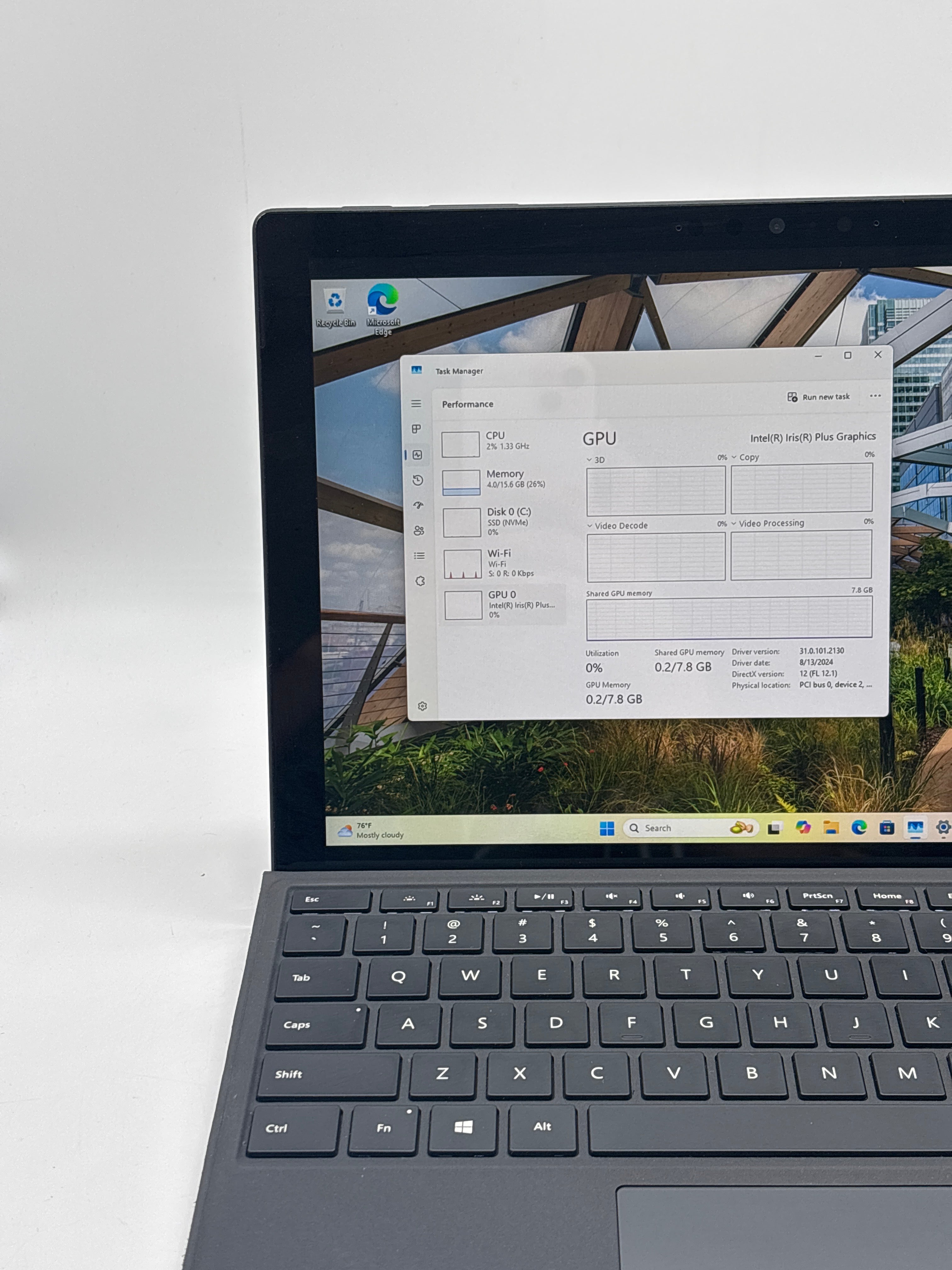 Microsoft Surface Pro 7 1866 i7-1065G7 16GB RAM 256GB SSD