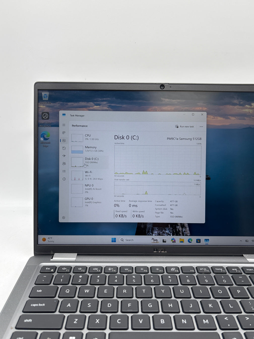 Dell Latitude 7450 14 inch Ultra 7 155U 16GB RAM 512GB SSD Silver - Used