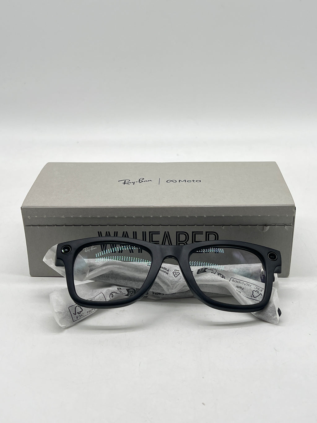 Ray-Ban Meta Wayfarer RW4012 Gen 2 Smart Glasses Matte Black Transitions Gray