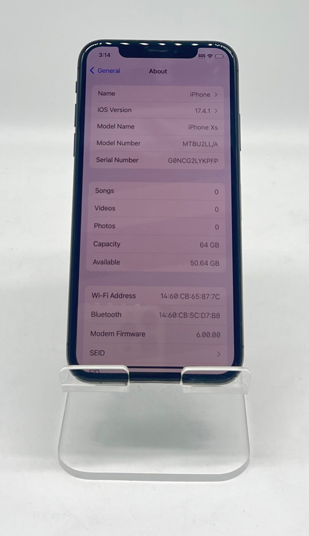 Apple iPhone XS 64GB Space Gray Unlocked - Used
