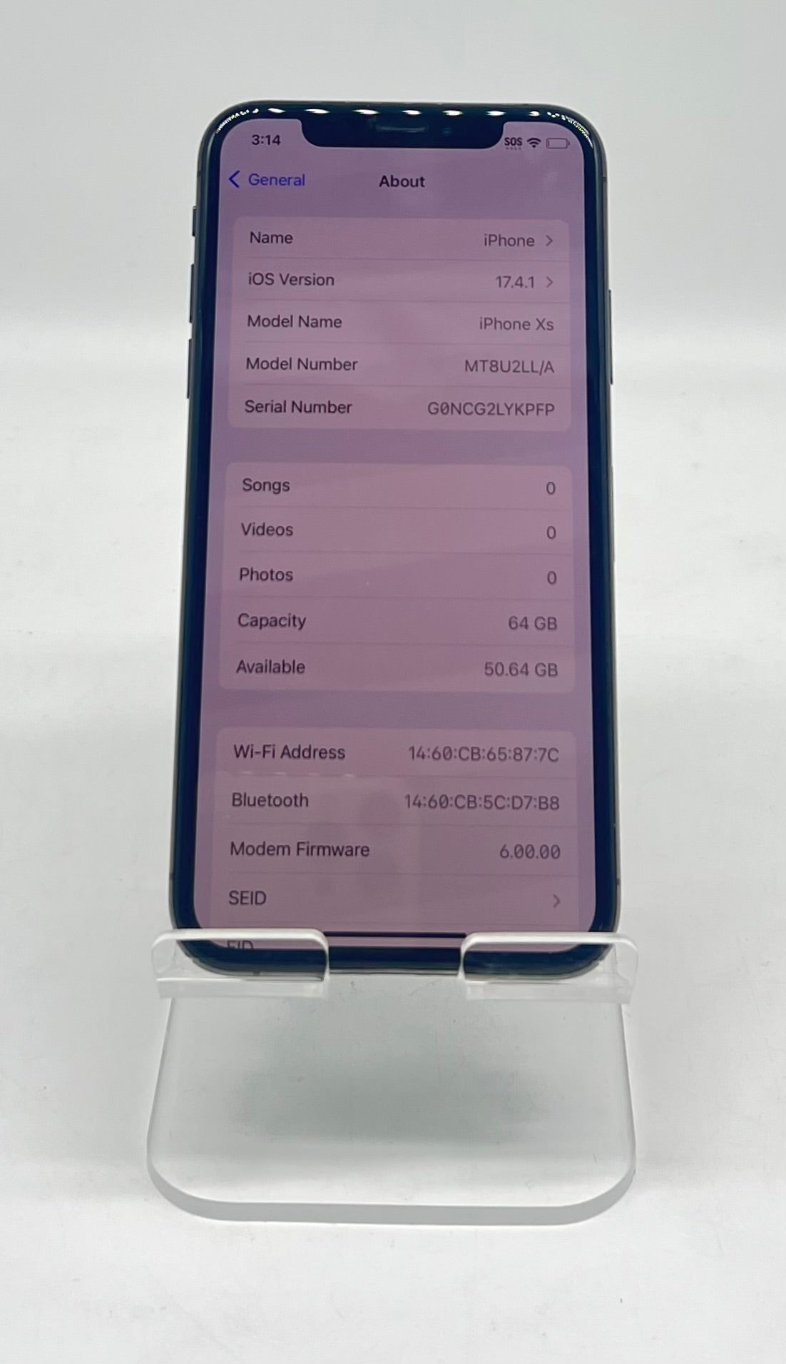 Apple iPhone XS 64GB Space Gray Unlocked - Used