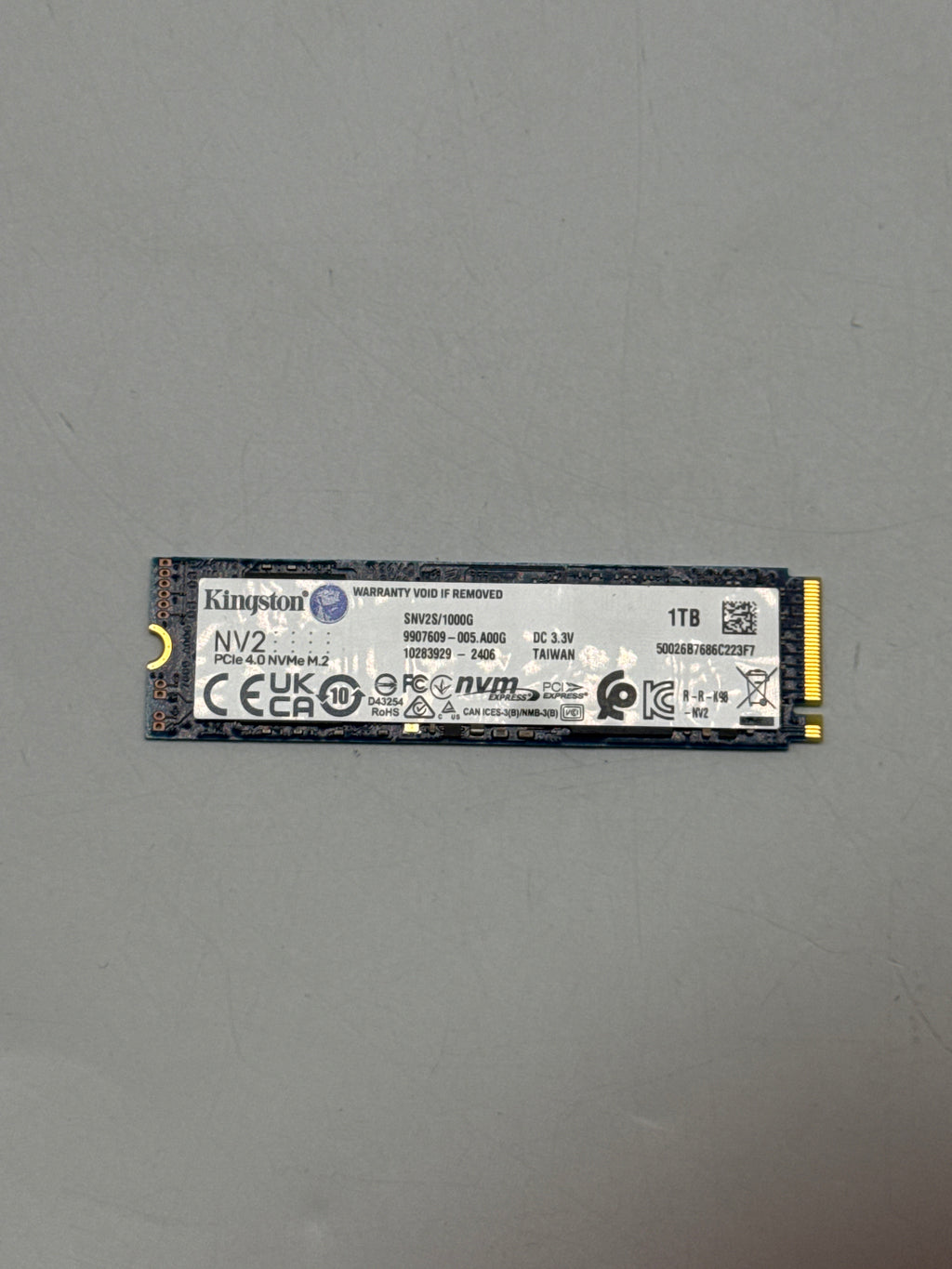 Kingston NV2 1TB M.2 NVMe Gen 4 SSD 2280 - Used