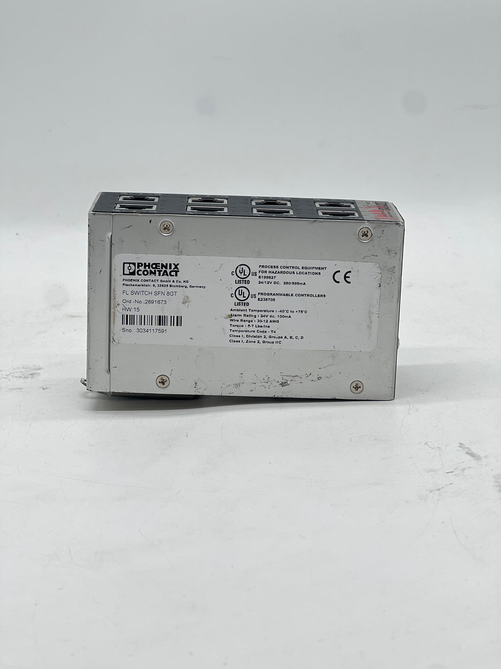 Phoenix SFN 8GT 8-Port Accessory Silver Used Tested