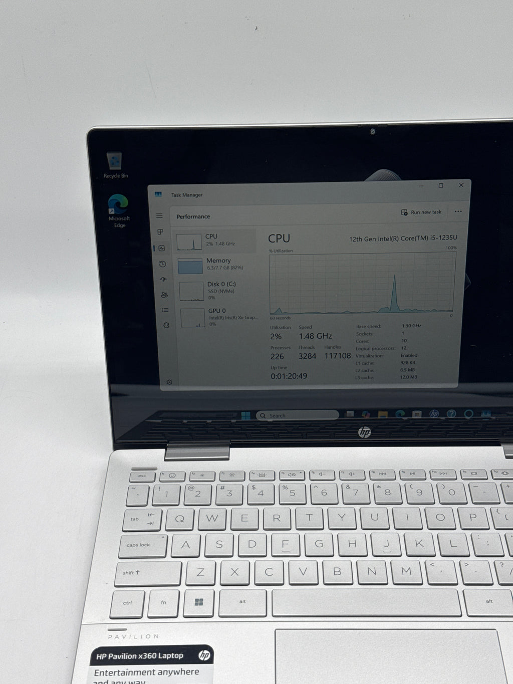 HP Pavilion x360 14-ek0033dx i5-1235U 8GB RAM 512GB SSD