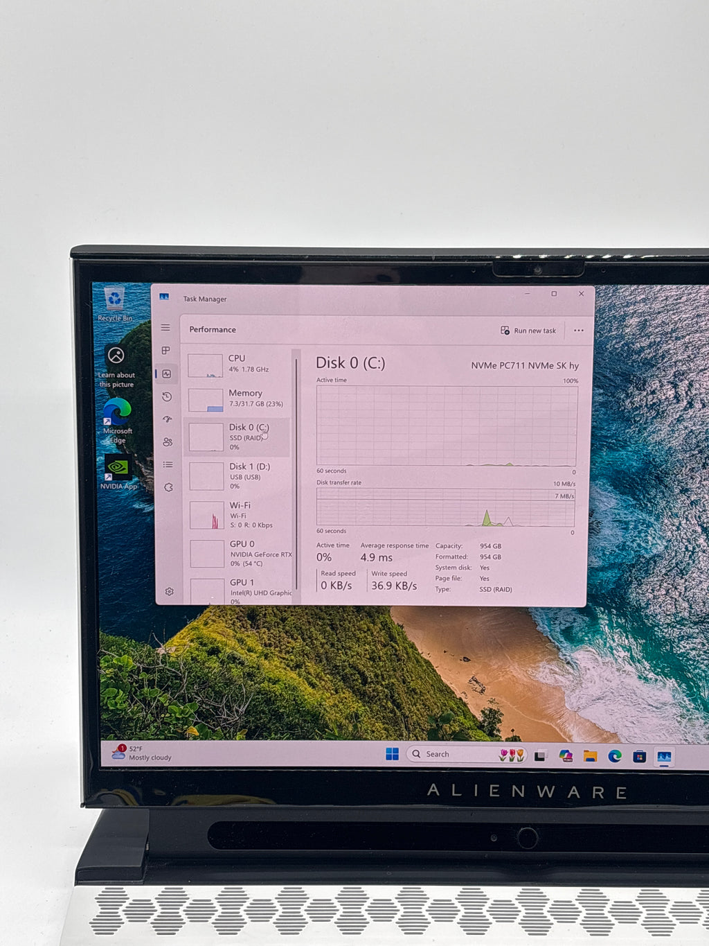Dell Alienware M15 R3 15 inch Intel i7 10th Gen 32GB RAM 1TB SSD RTX 2070 Super