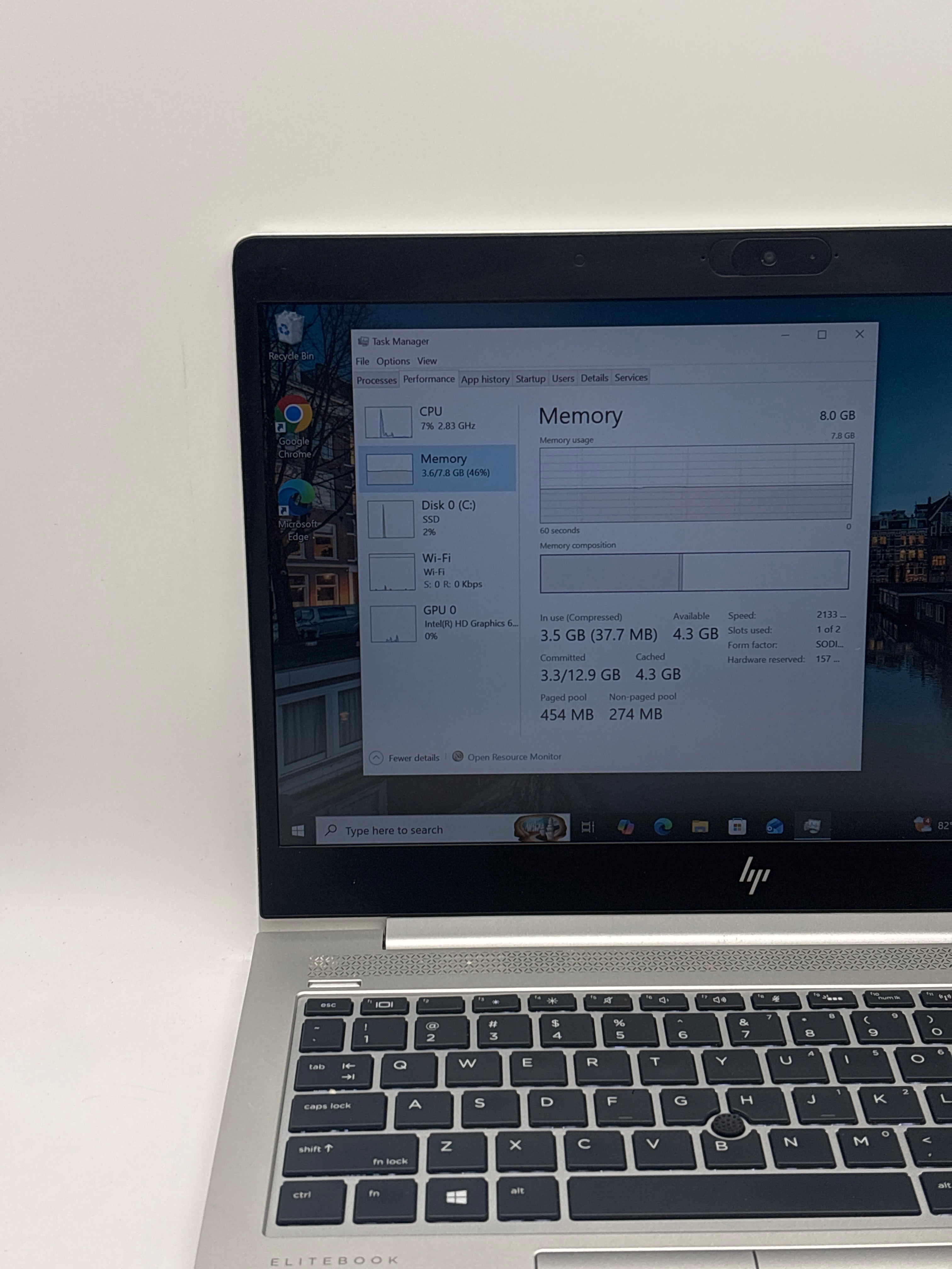HP EliteBook 840 G5 i5-7300U 8GB RAM 256GB SSD - Used