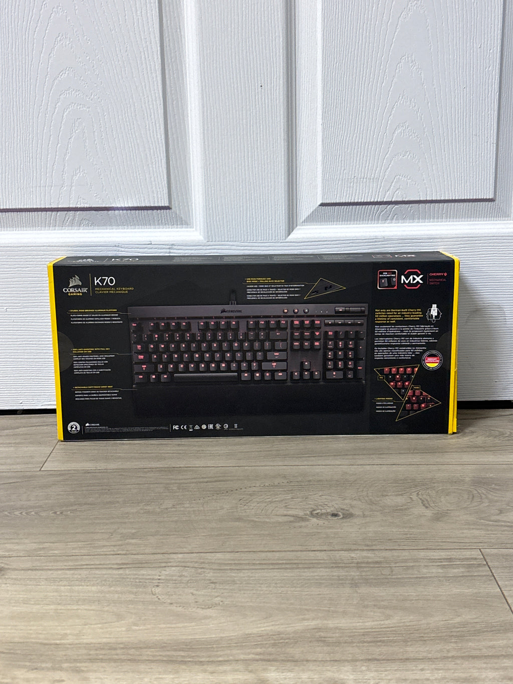 Corsair K70 Gaming Keyboard CHERRY MX Red - New
