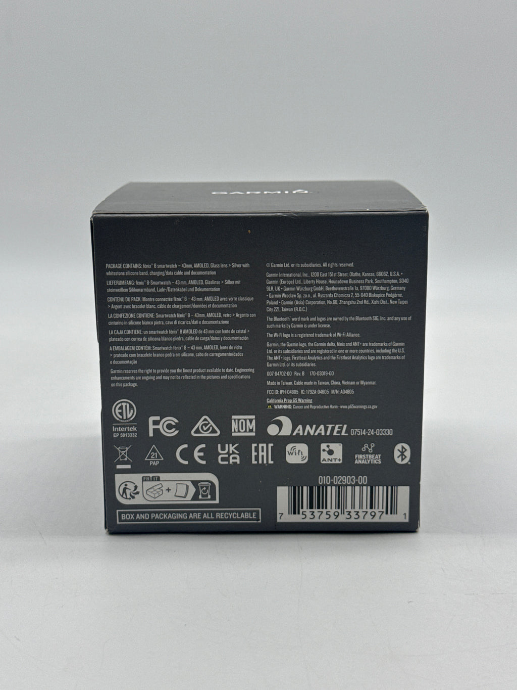 Garmin Fenix 8 AMOLED 43mm GPS White - New