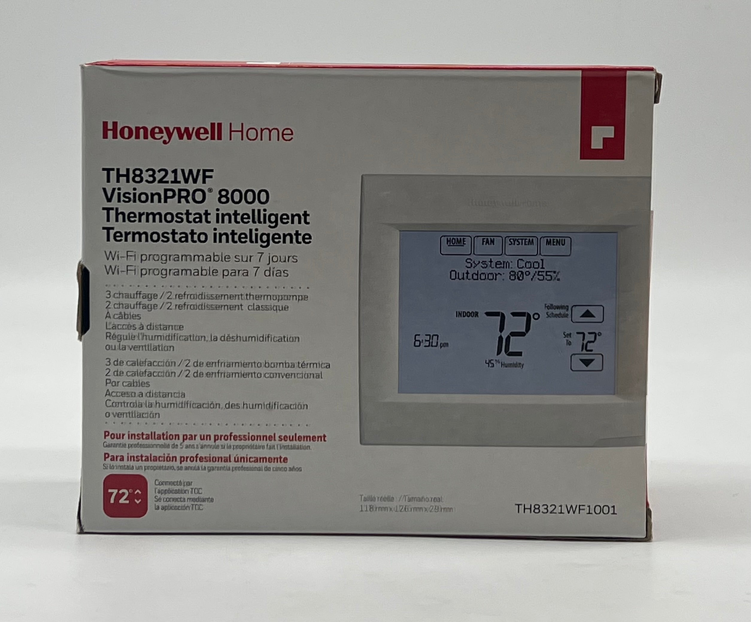 Honeywell Vision Pro 8000 Thermostat White - New In Box