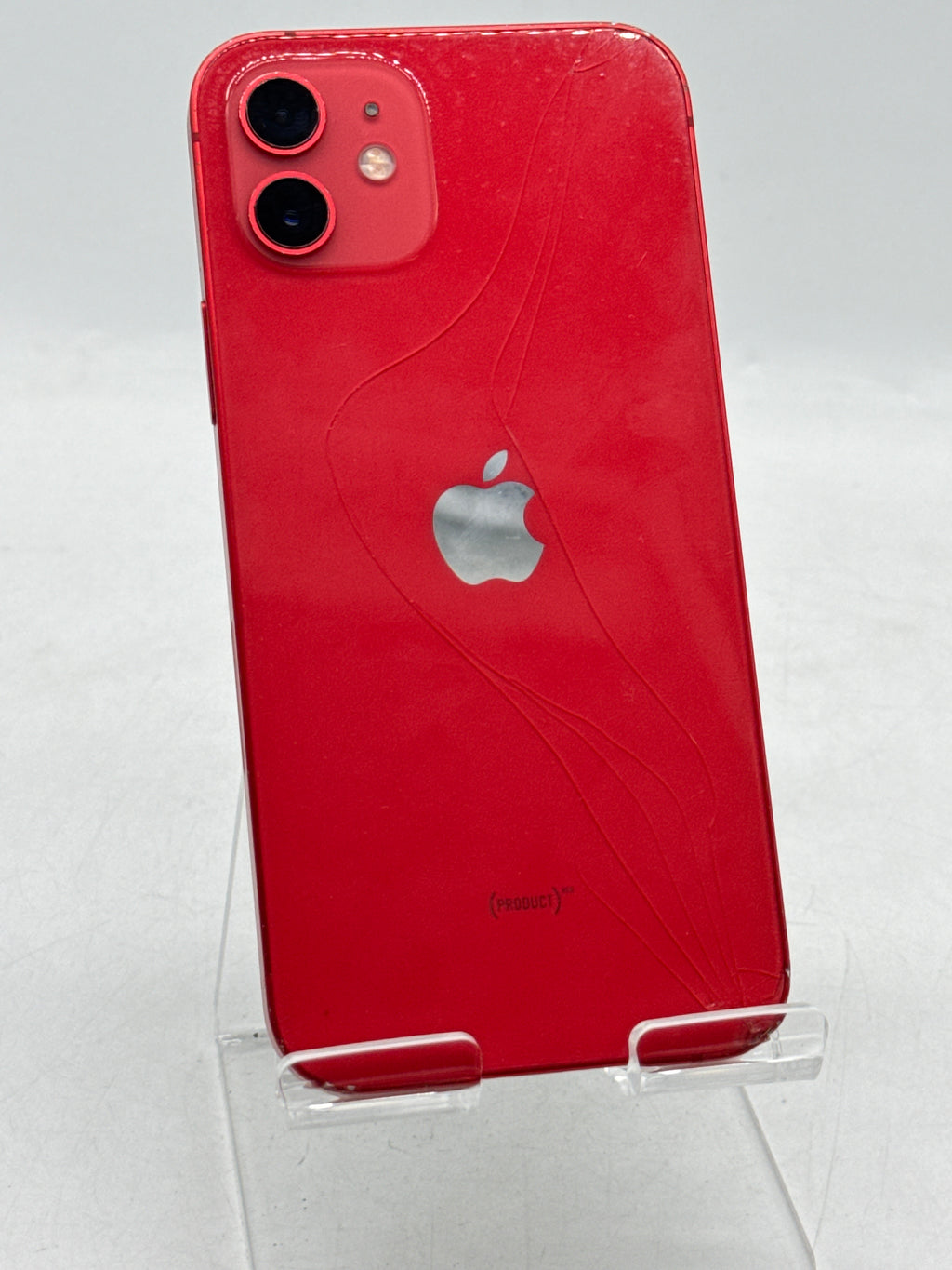 Apple iPhone 12 A2172 64GB Red Cracked Compatible with Boost Mobile - For Parts