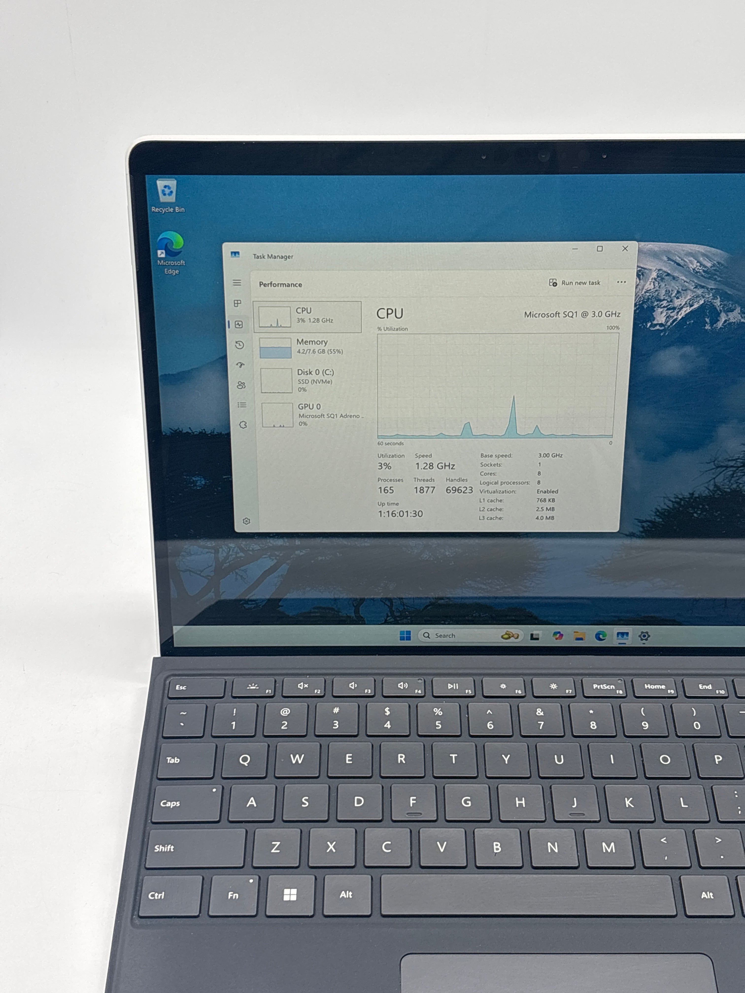 Microsoft Surface Pro X 2010 SQ1 8GB RAM 128GB SSD