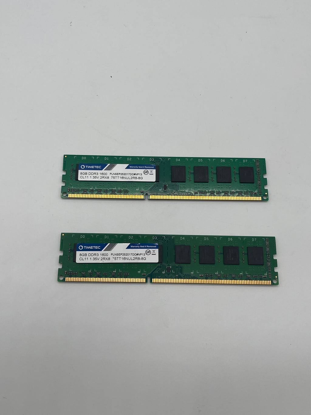 Timetec 8GB DDR3 RAM UDIMM 240-Pin ECC Memory Open Box - Black
