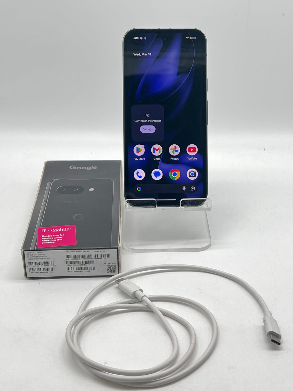Google Pixel 9a GXQ96 128GB T Mobile - For Parts