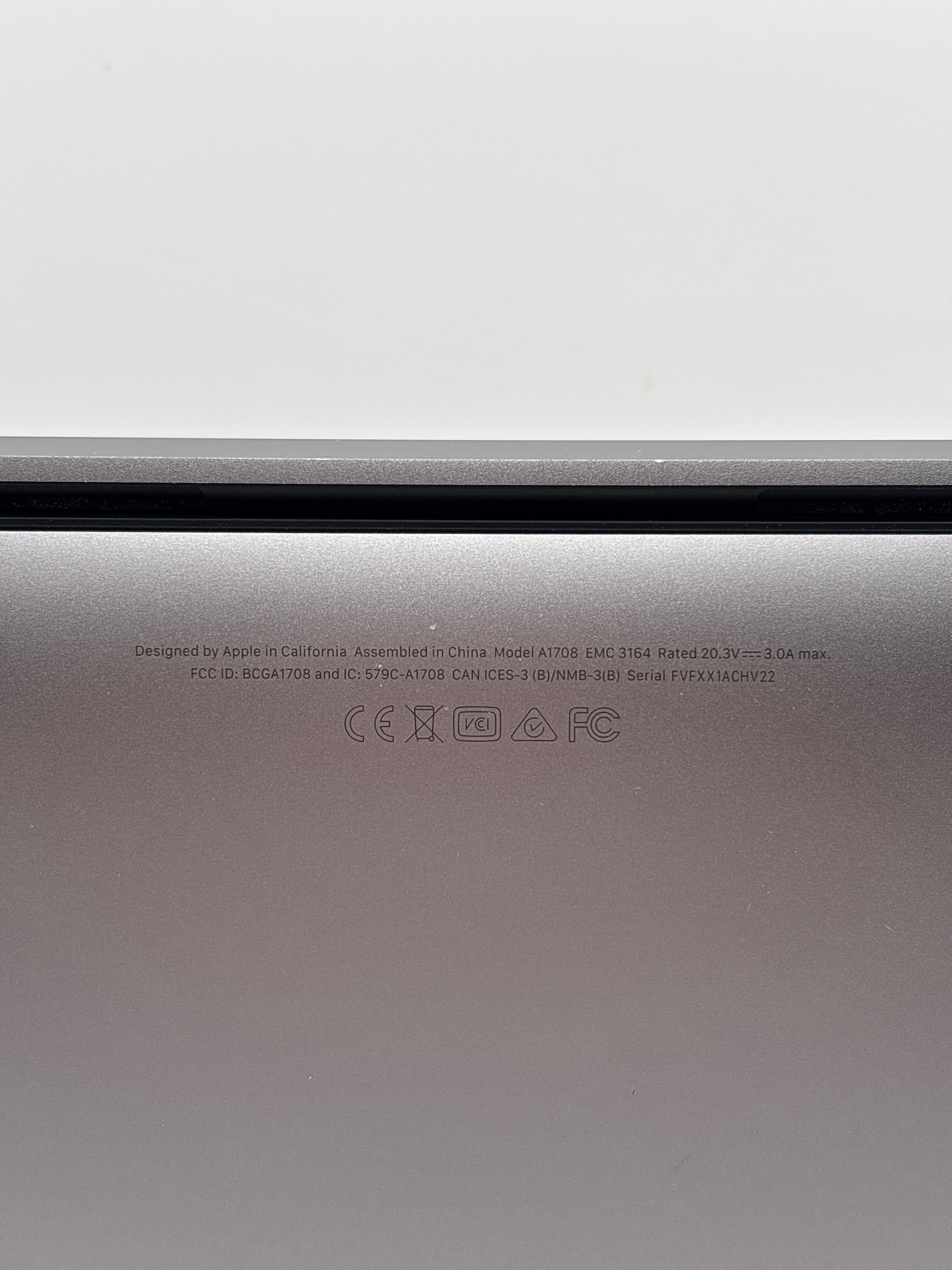 Apple MacBook Pro 2017 13.3" A1708 i5 2.3GHz 8GB RAM 128GB SSD - Service Battery