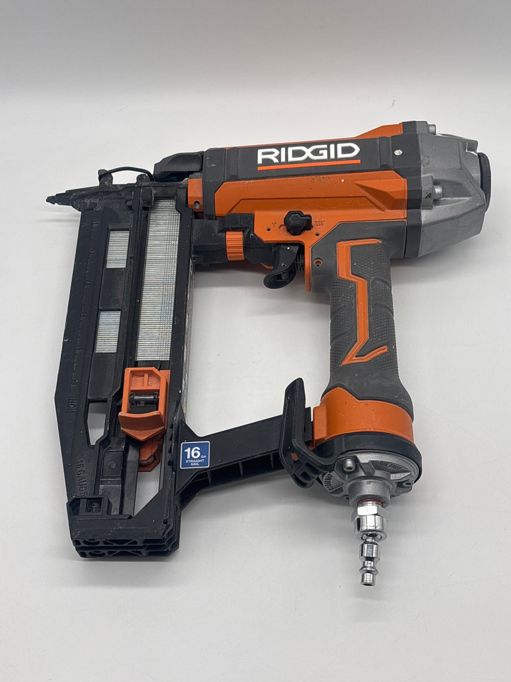RIDGID 16A Straight Nail Gun 120 psi Multicolor - Used