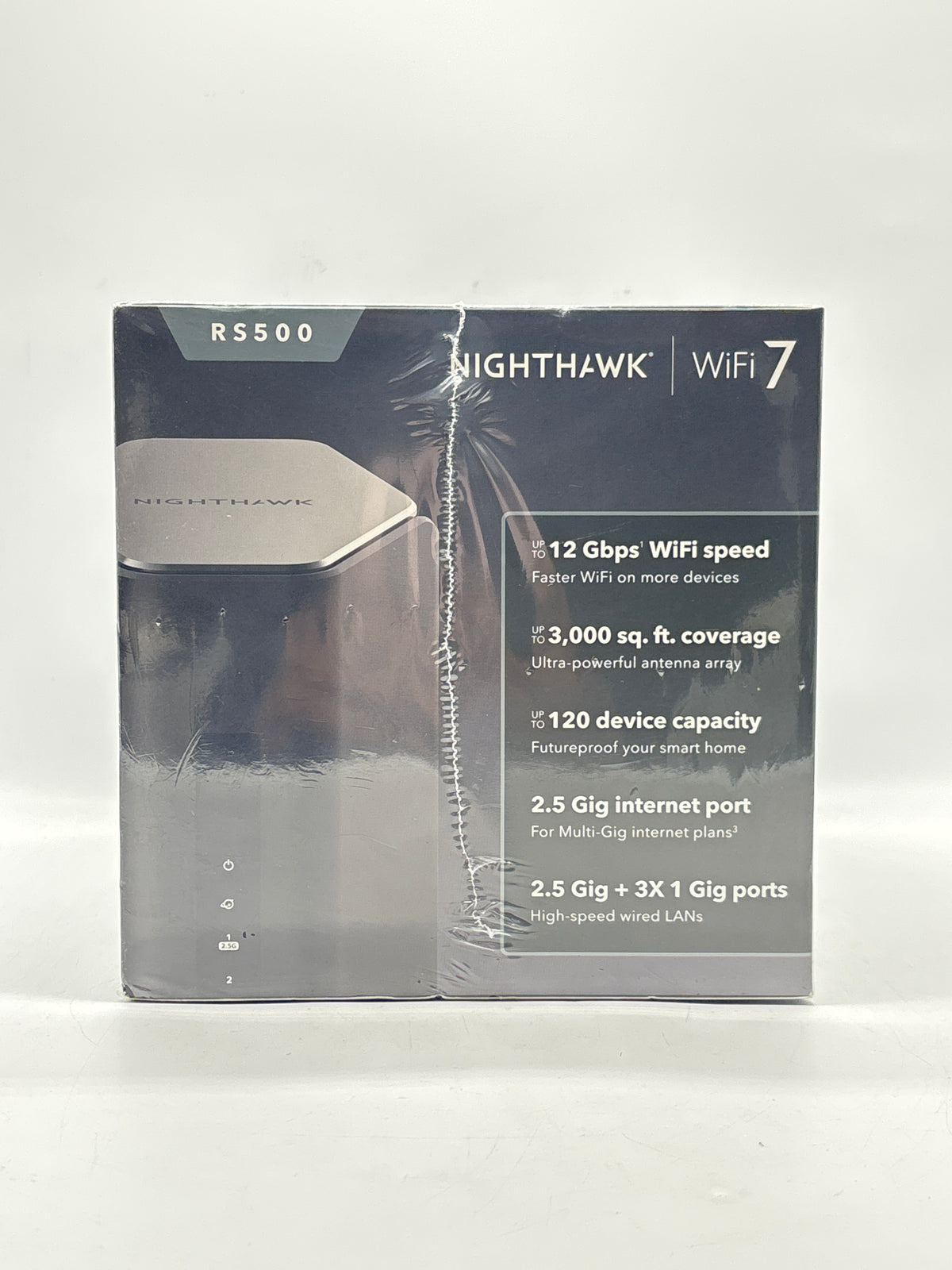 NETGEAR Nighthawk RS500 WiFi 7 Tri-Band Router Black - New