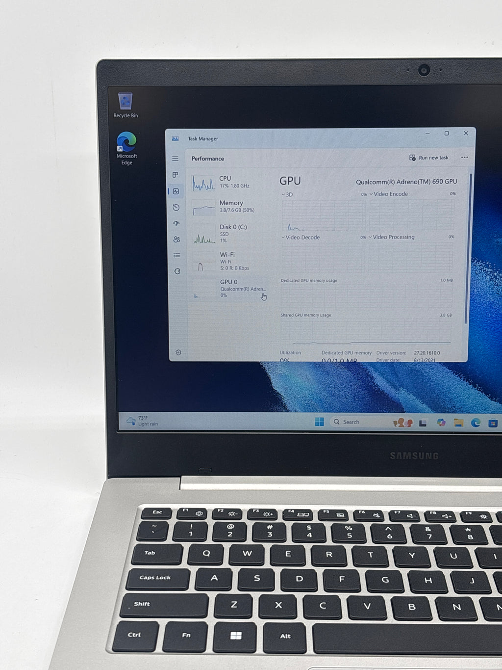 Samsung Galaxy Book Go 5G NP545XLA Snapdragon 8cx Gen 2 8GB RAM 256GB SSD