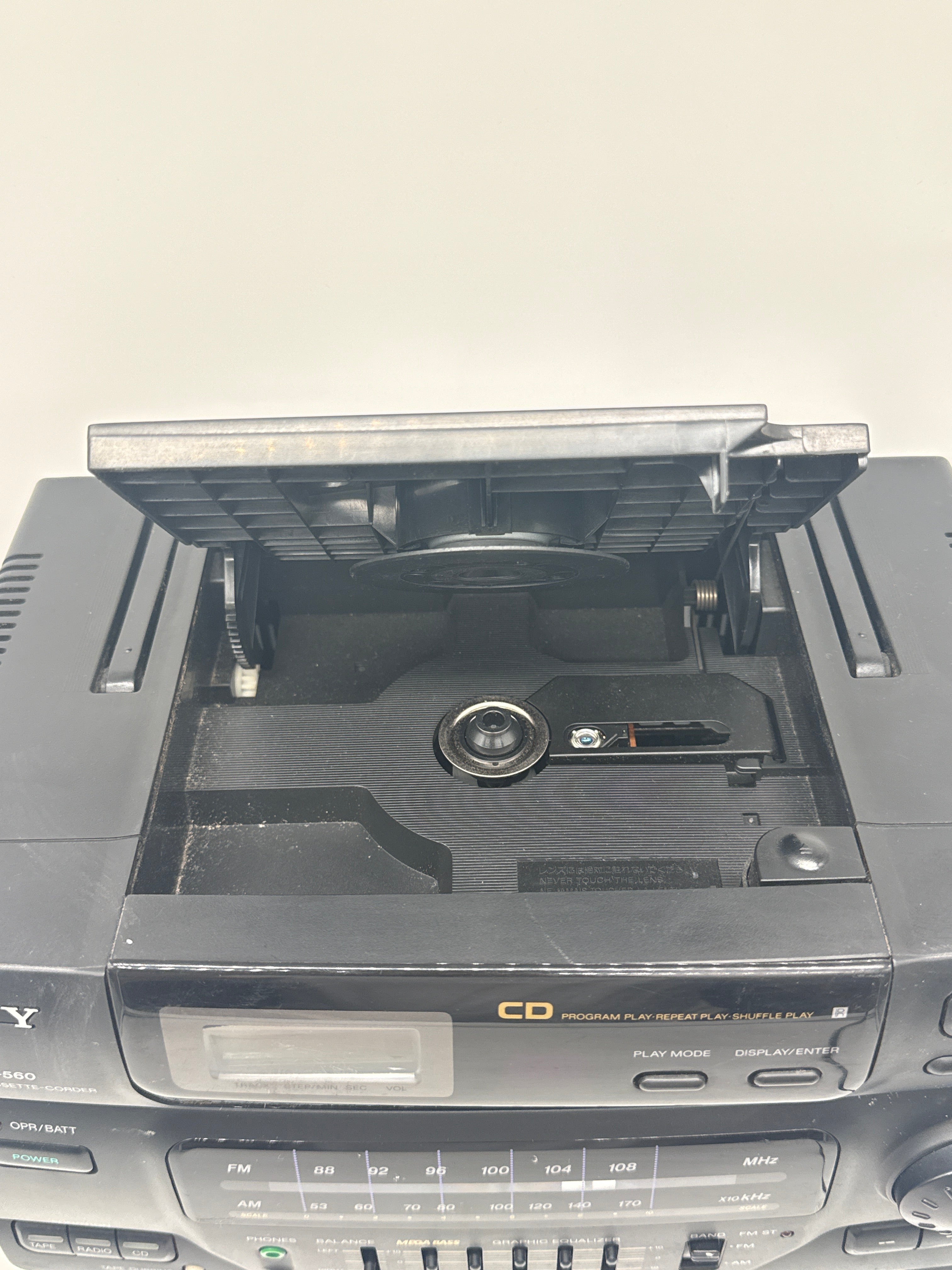Sony CFD-560 CD Player Radio Stereo Cassette Boombox - For Parts