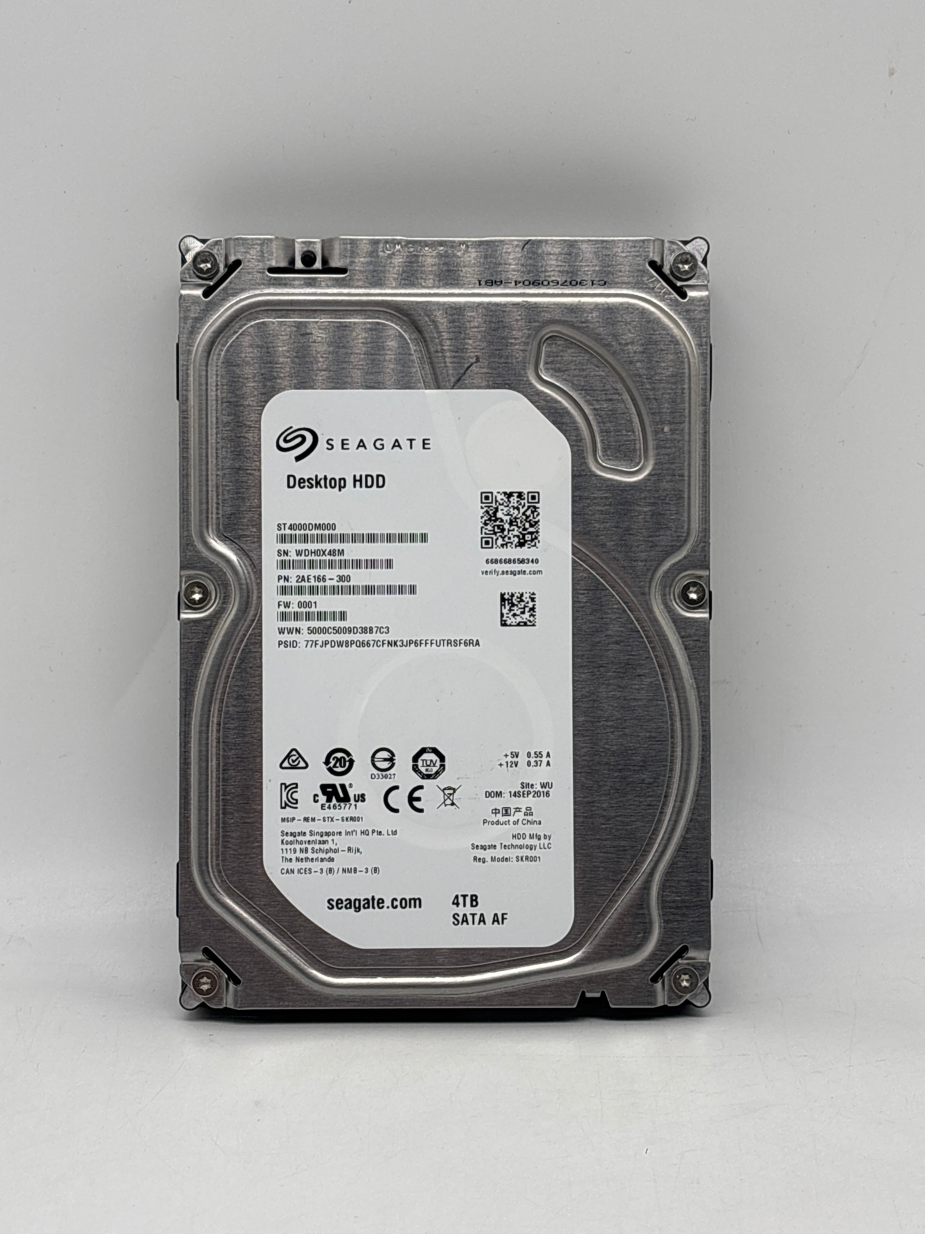 Seagate 4TB SATA 3.5 Desktop Hard Drive (ST4000DM000) DESKTOP HDD 4000GB