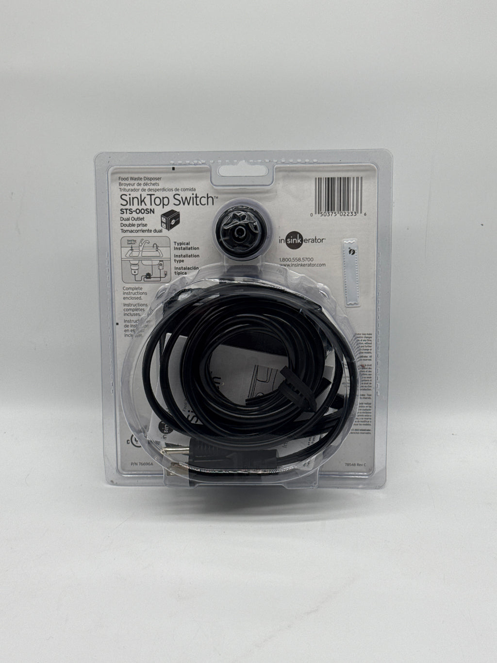 InSinkErator SinkTop Batch Feed 1/2hp 120V Silver New In Box STS-OOSN