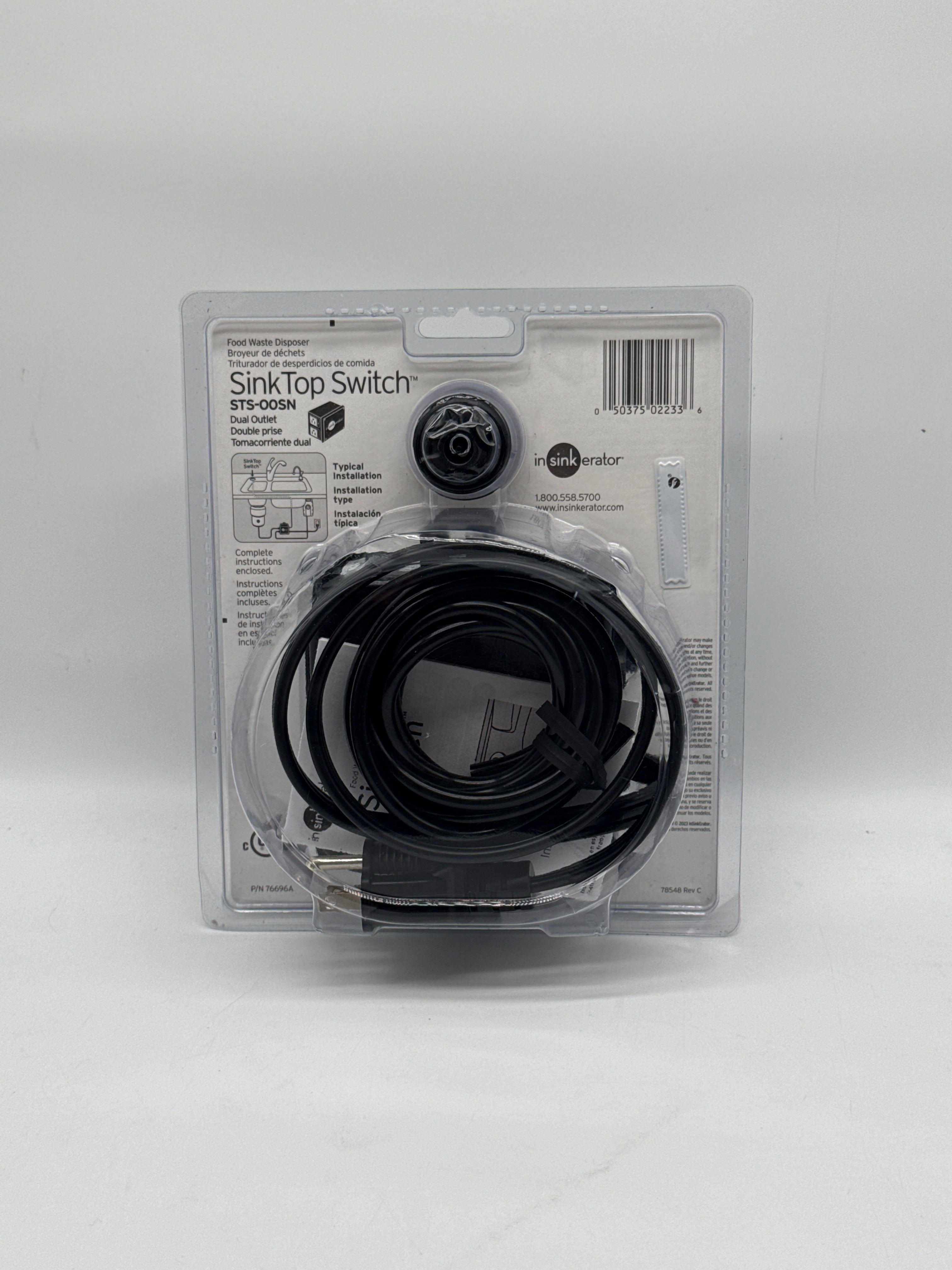 InSinkErator SinkTop Batch Feed 1/2hp 120V Silver New In Box STS-OOSN