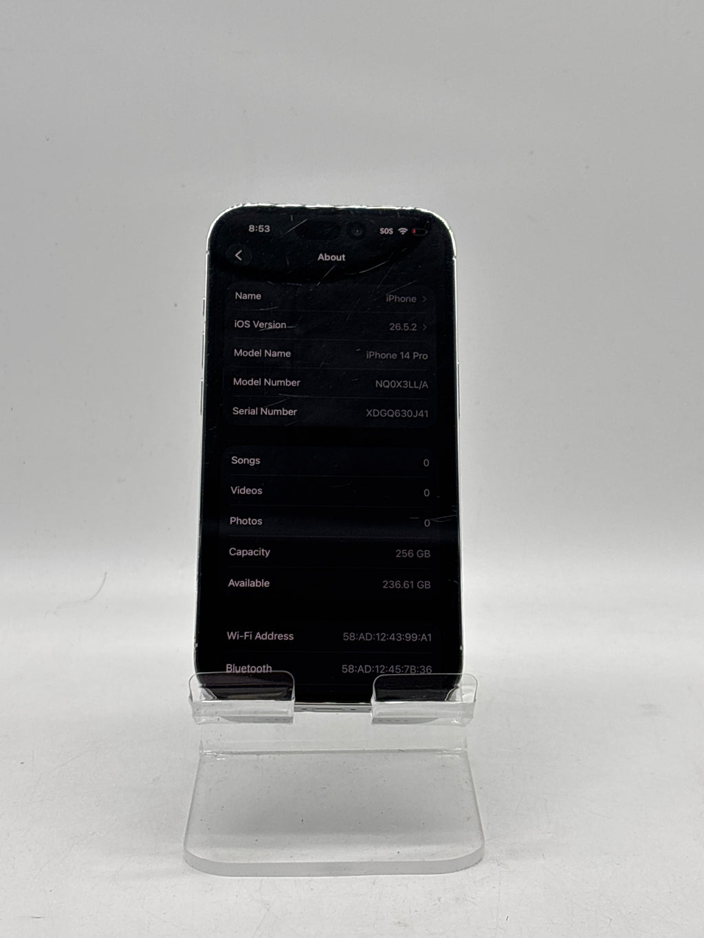 Apple iPhone 14 Pro 256GB Space Black Unlocked - Check ESN