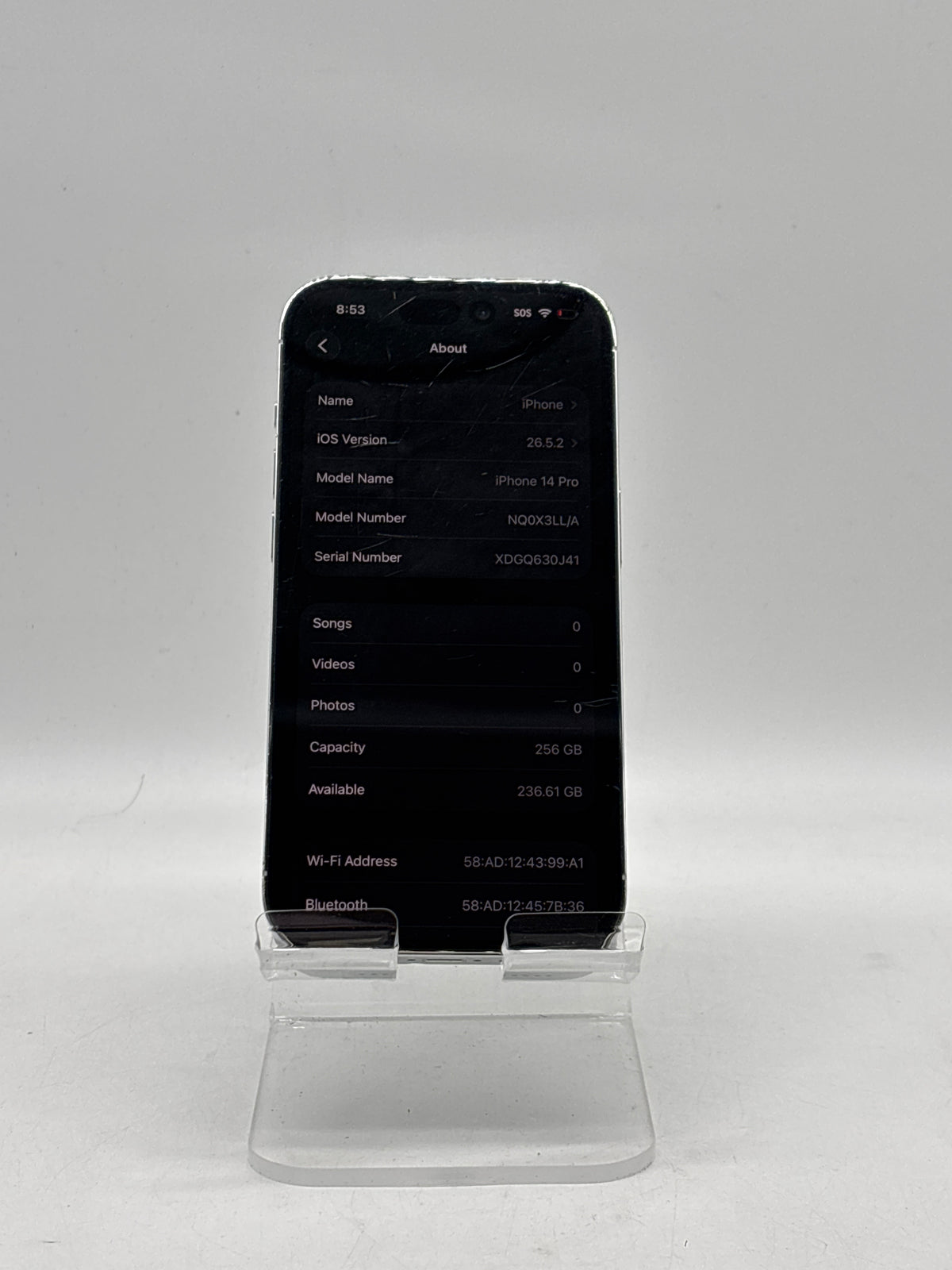 Apple iPhone 14 Pro 256GB Space Black Unlocked - Check ESN