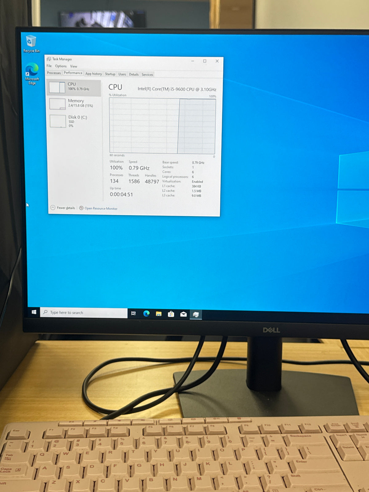 Dell OptiPlex 7070 Micro i5-9600 16GB RAM 512GB SSD Desktop - For Parts