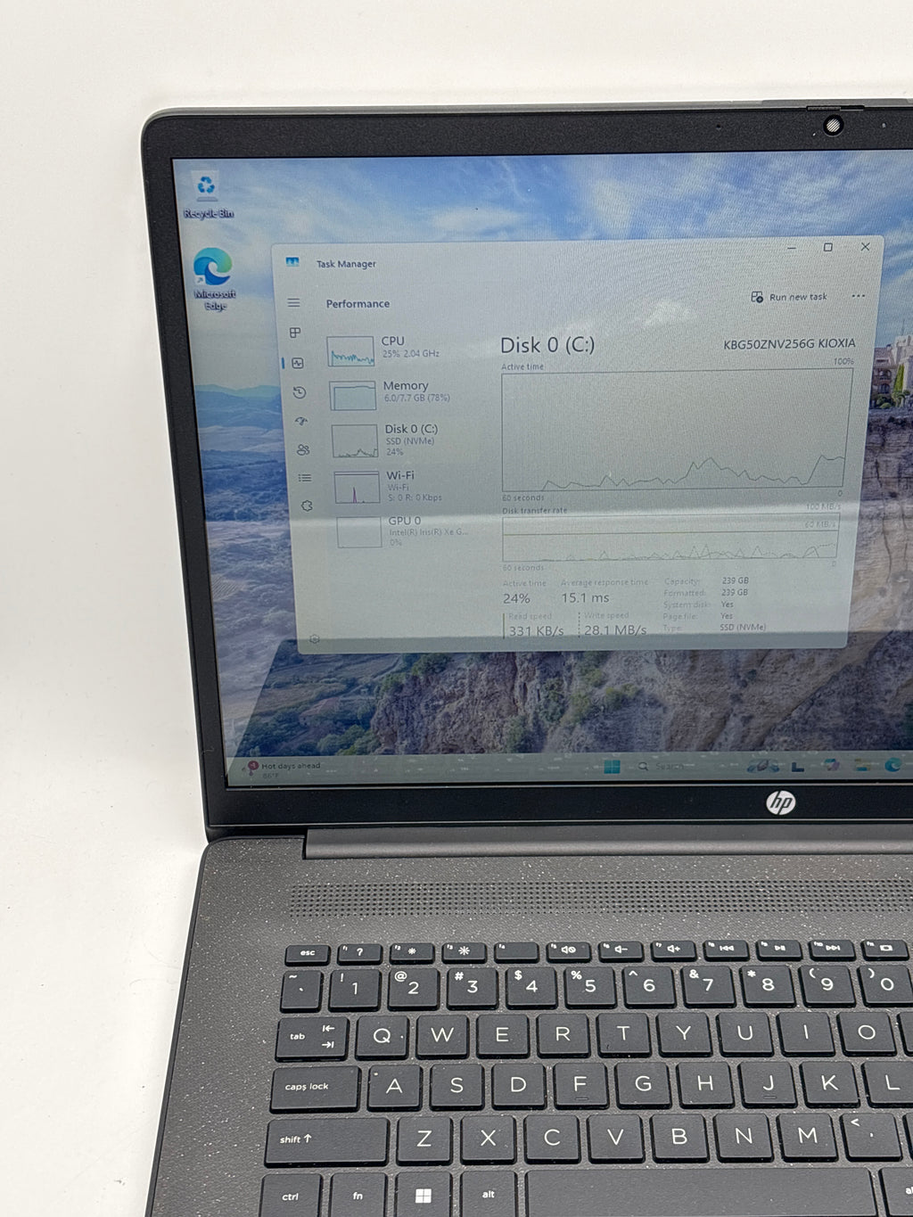 HP 17t-cn300 17" i7-1355U 8GB RAM 256GB SSD Black - Used