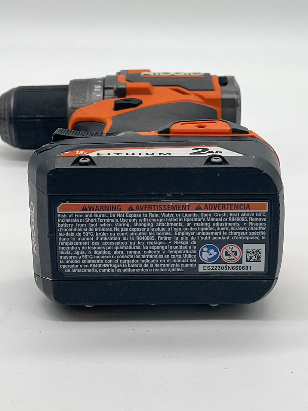 RIDGID R87012 Subcompact Brushless 1/2" Drill/Driver Kit - Used