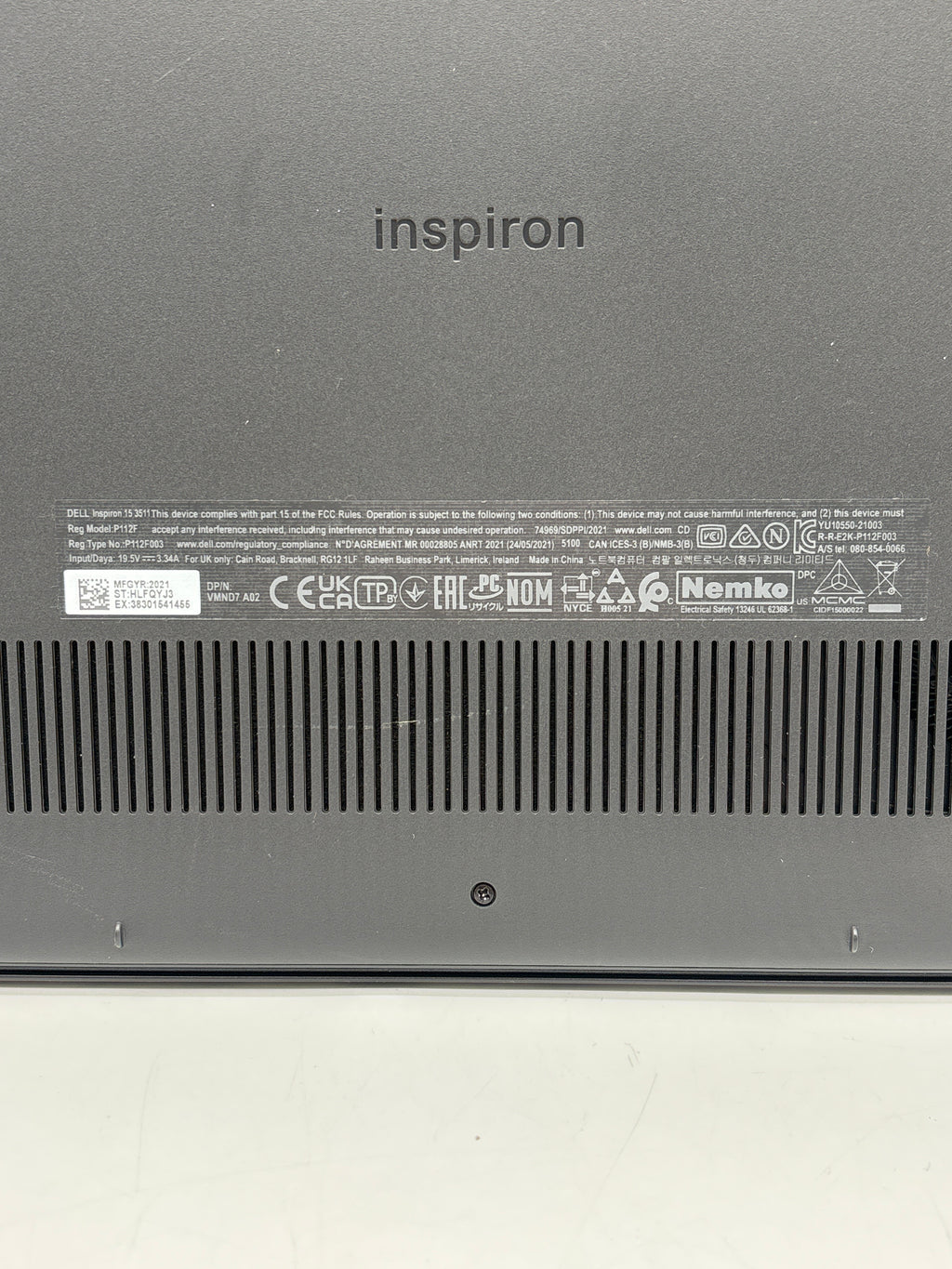 Dell Inspiron 15 3511 i5-1035G1 16GB RAM 512GB SSD