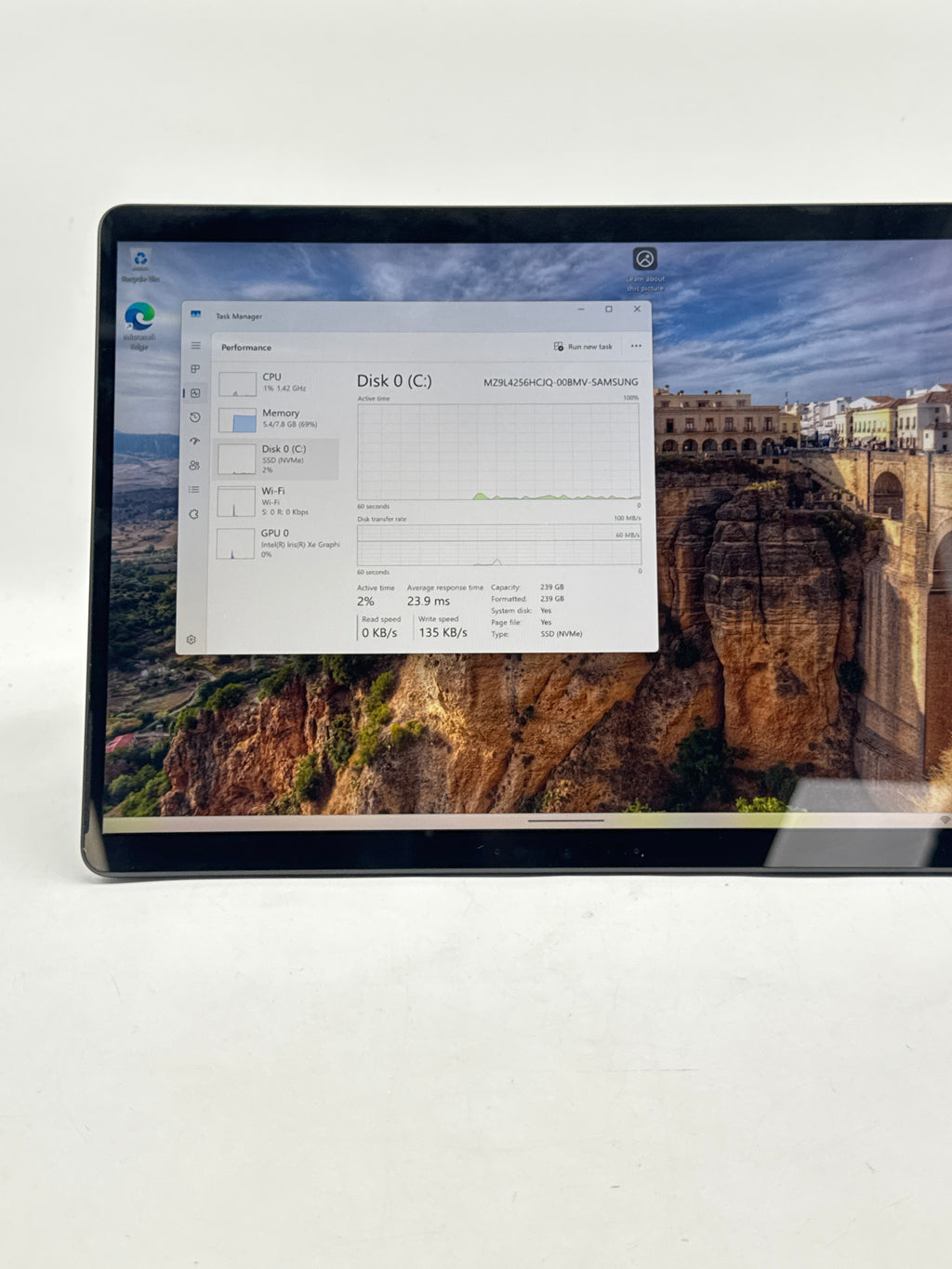 Microsoft Surface Pro 9 2038 13" i5-1235U 8GB RAM 256GB SSD - Used