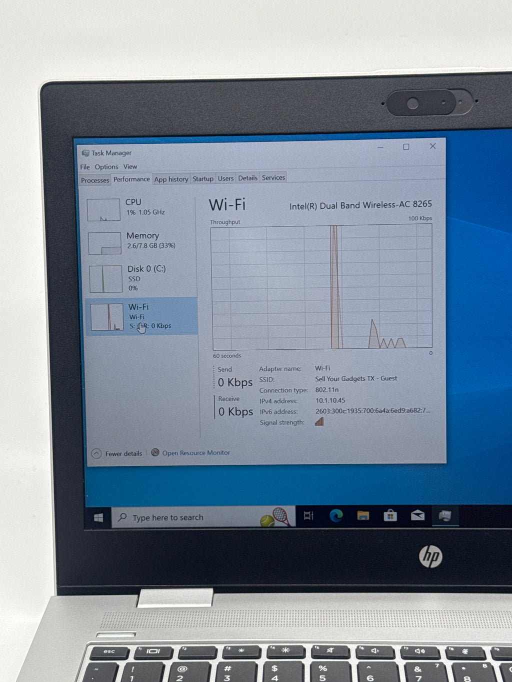 HP ProBook 640 G4 14" i5-8350U 8GB RAM 256 GB - Used