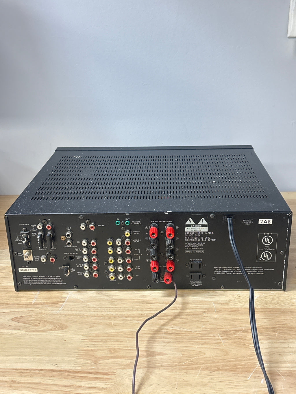 Harman Kardon AVR 55 Home Theater Receiver 5.1 Channel Surround Sound