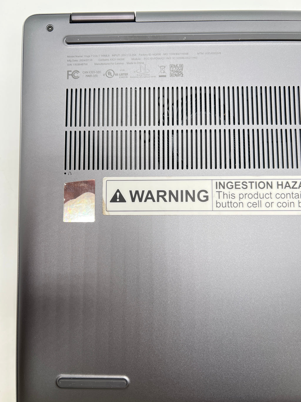 Lenovo Yoga 7 14IML9 Ultra 7 16GB RAM 1TB SSD - For Parts (READ DESC)
