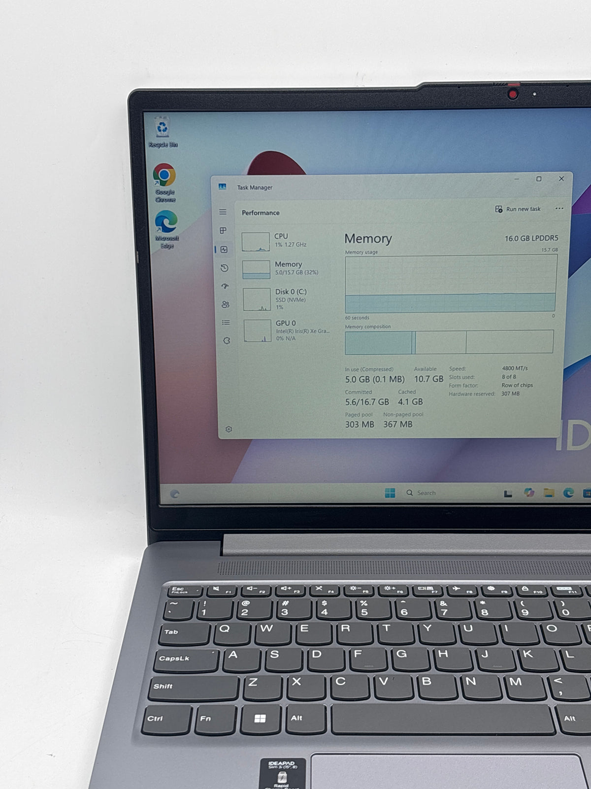 Lenovo IdeaPad Slim 3 15IRU8 15" Intel Core i5-1335U 16GB RAM 256GB SSD Gray - Used