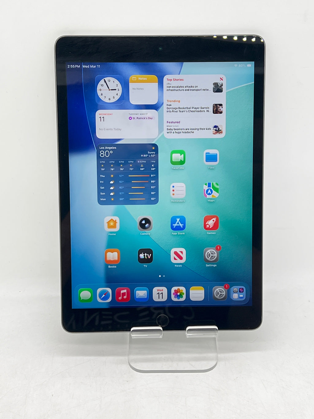 Apple iPad (9th Gen) A2602 Wi Fi Space Gray 64GB - Used
