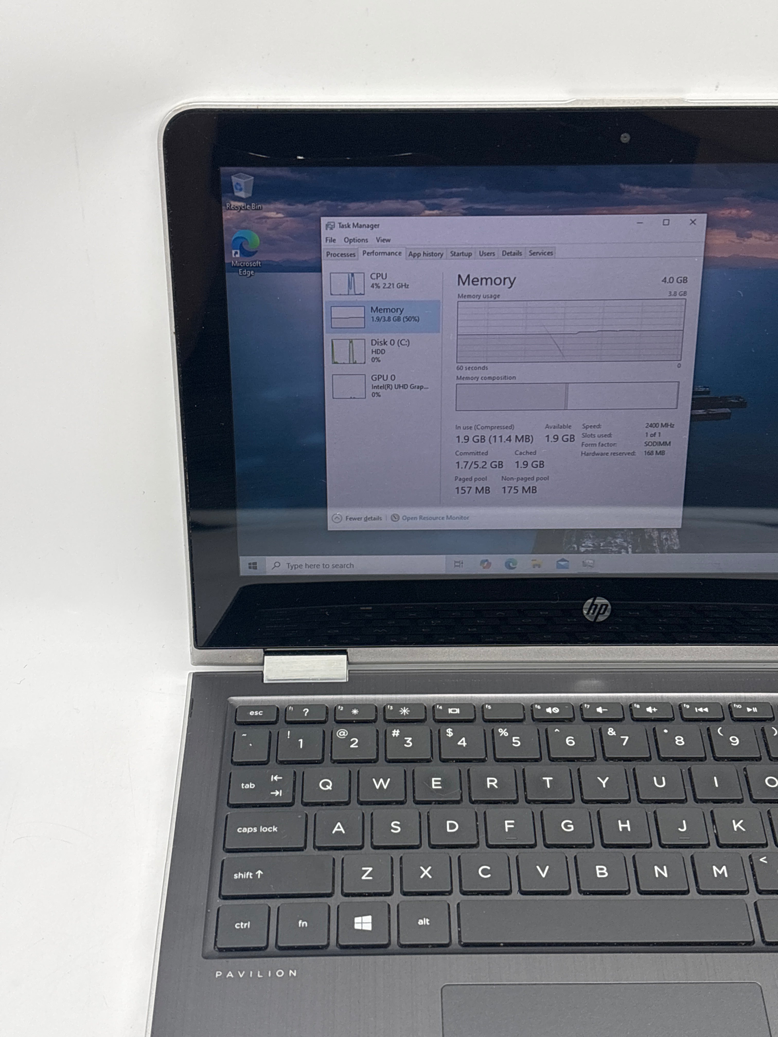 HP Pavilion x360 11m-ad113dx Pentium N5000 4GB RAM 500GB HDD - For Parts (Read DESC)