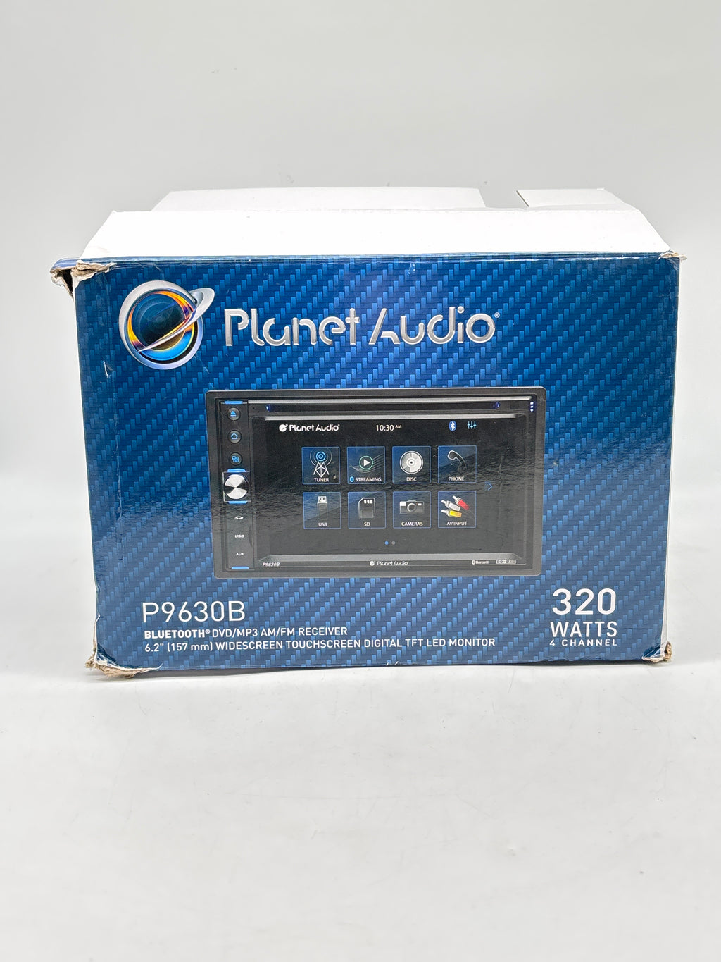 Planet Audio P9630B Double-DIN Car Stereo 6.2" Touchscreen Bluetooth - Used
