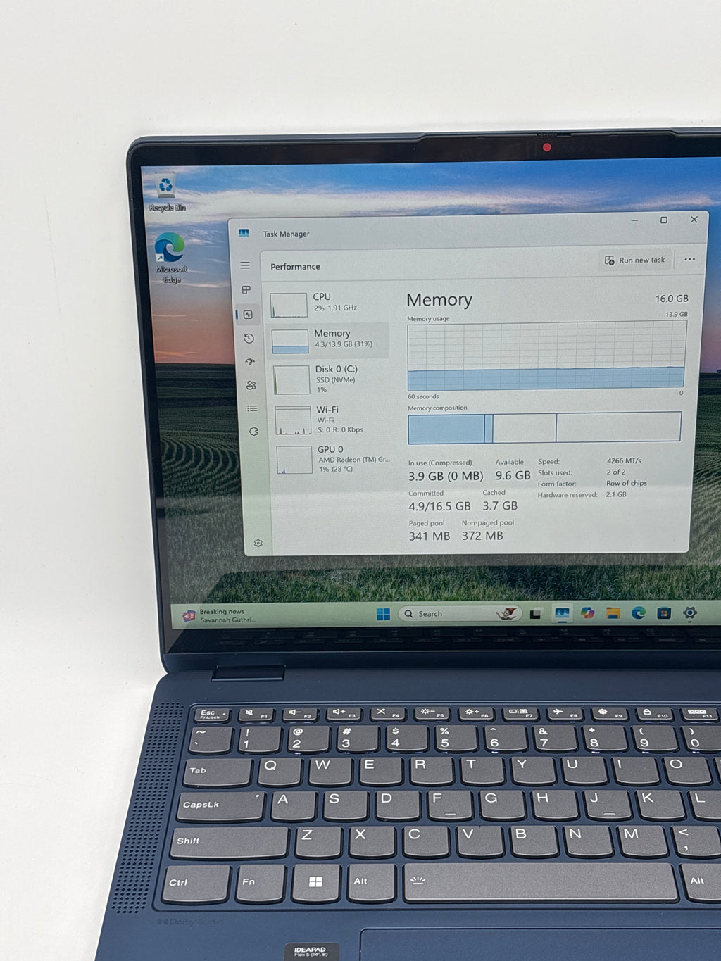 Lenovo Ideapad Flex 5 14abr8 Ryzen 7 7730U 16GB RAM 512GB SSD