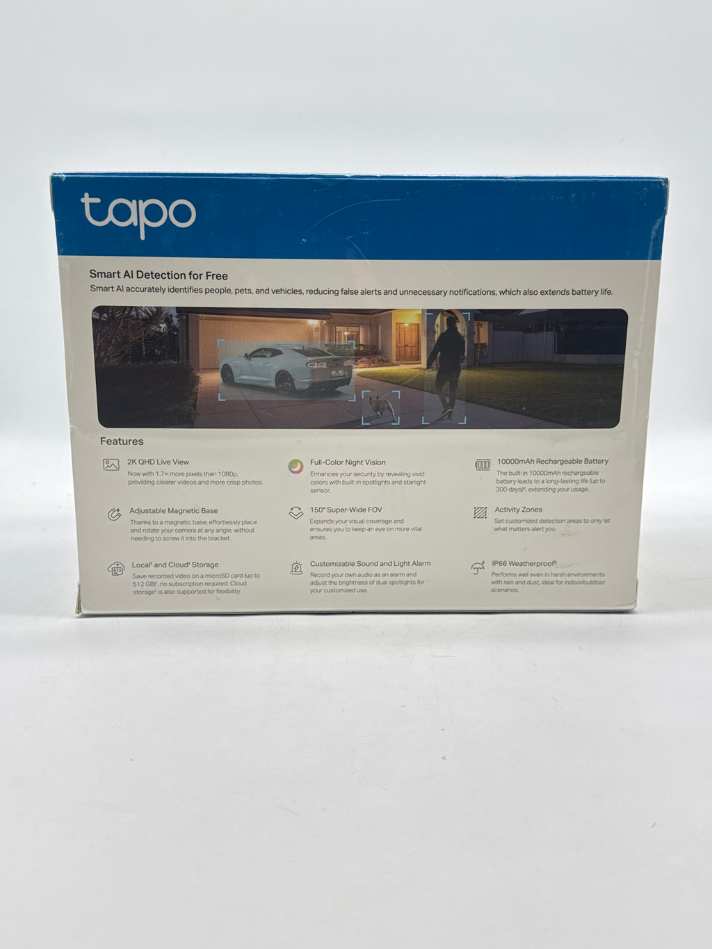 TP-Link Tapo WireFree 2K Magnetic Security Camera System 3-Pack - New