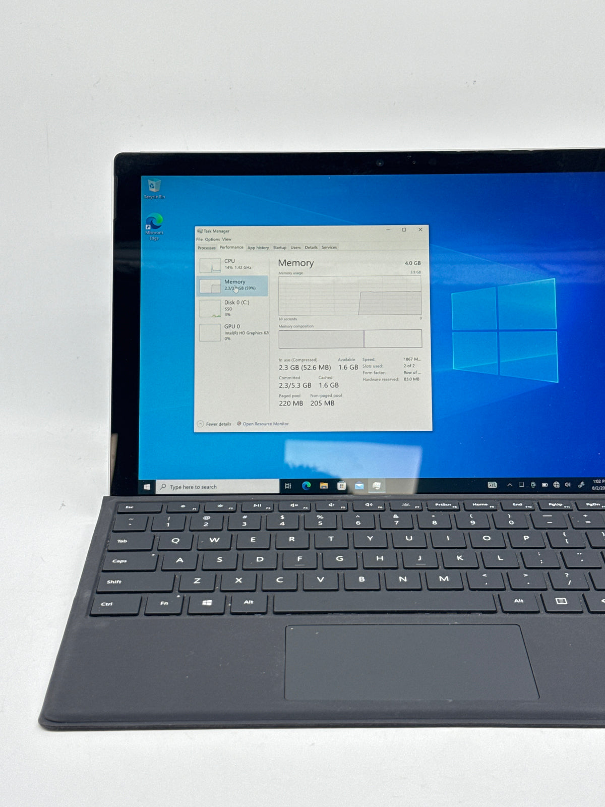 Microsoft Surface Pro 1796 Core i5 7300U 4GB RAM 128GB SSD - Used