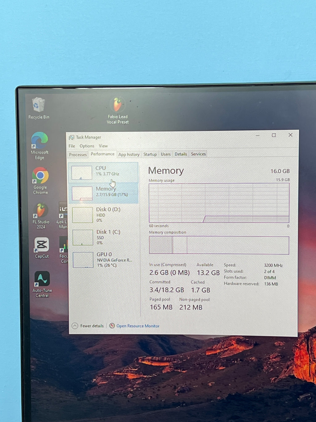 Lenovo Legion T5 26AMR5 AMD Ryzen 7 5800 16GB RAM 256GB SSD+1TB HDD RTX 3060 - Used