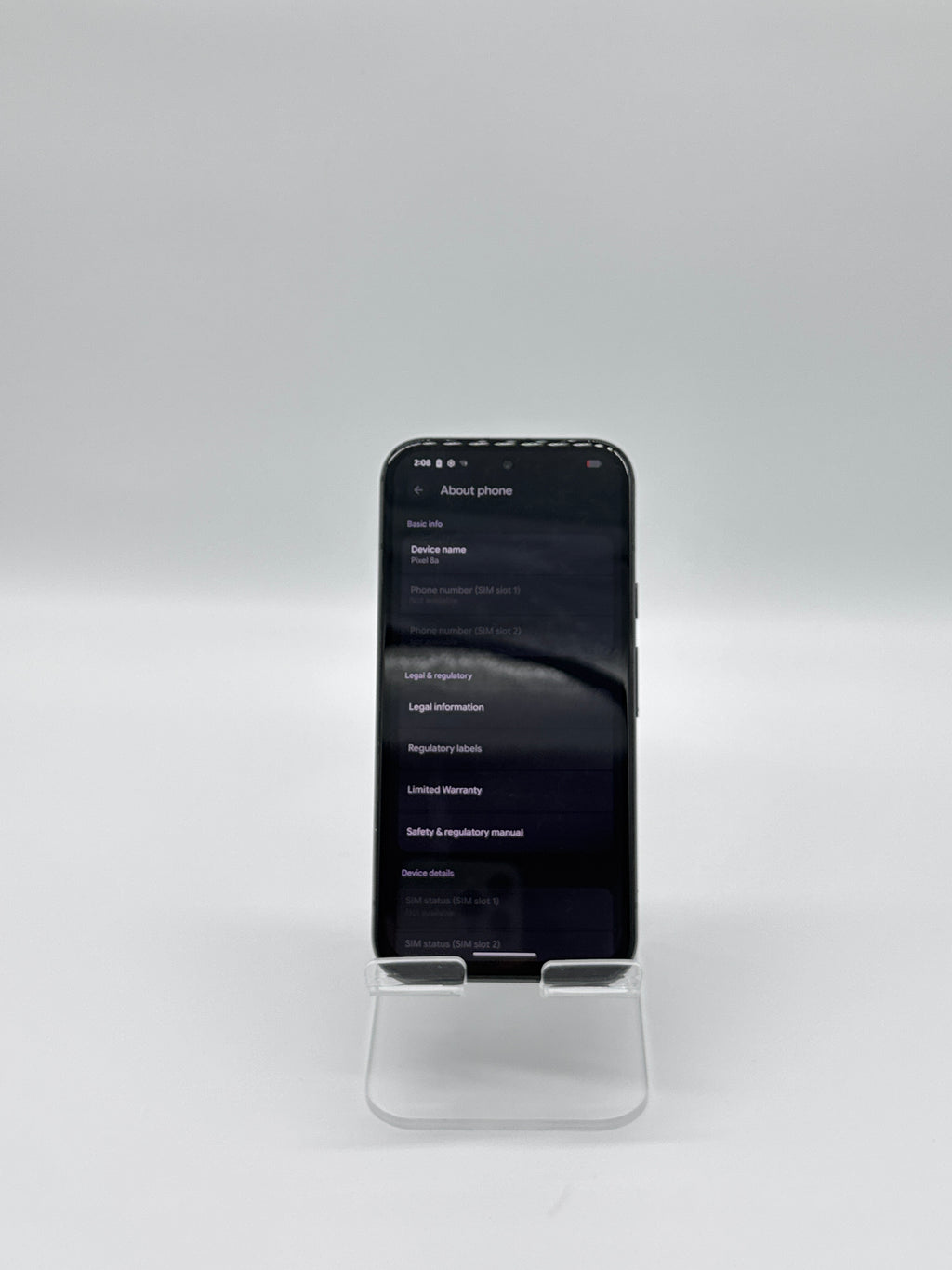 Google Pixel 8a 6.1 in Octa Core 128GB Black Unlocked