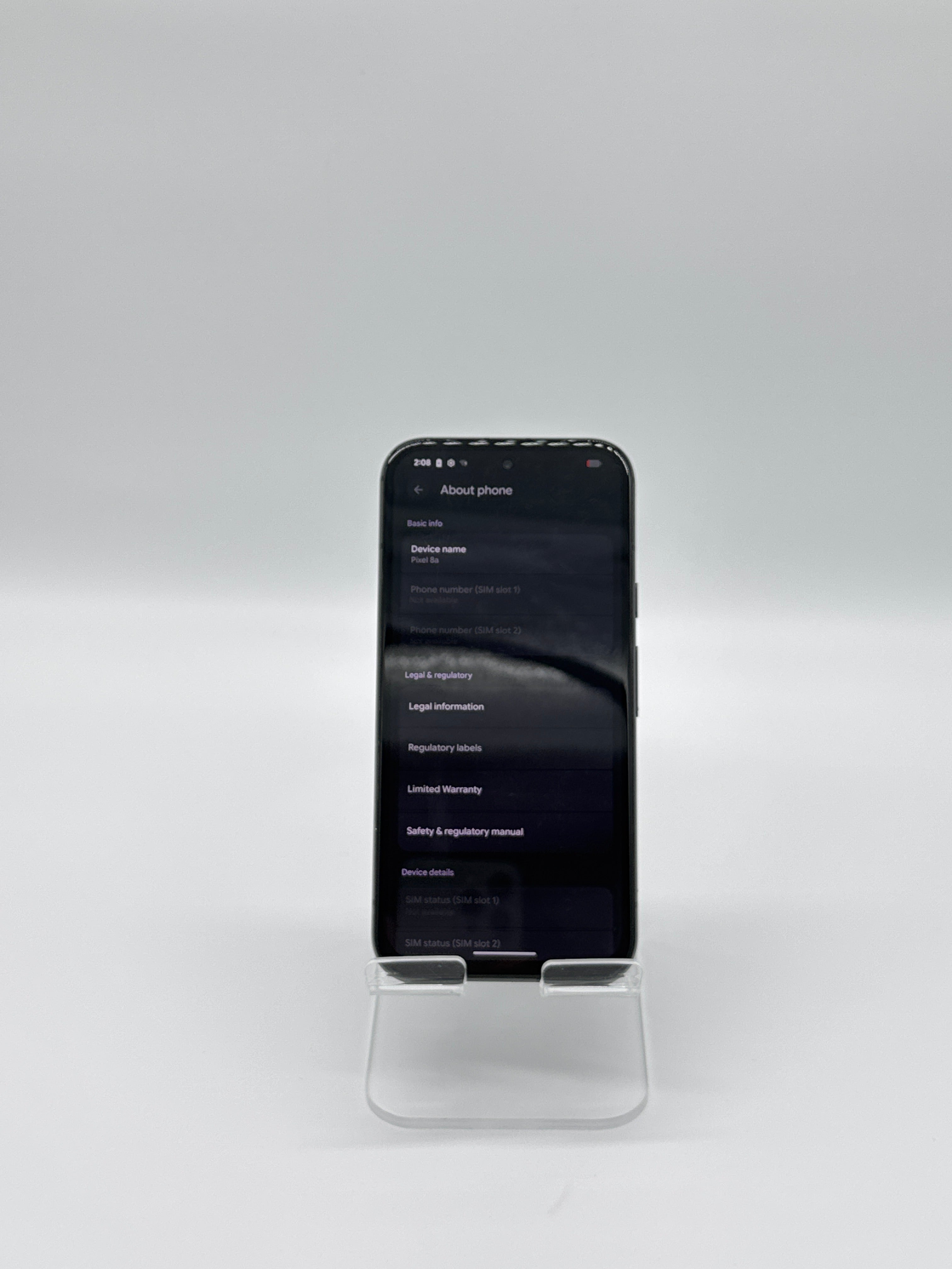 Google Pixel 8a 6.1 in Octa Core 128GB Black Unlocked