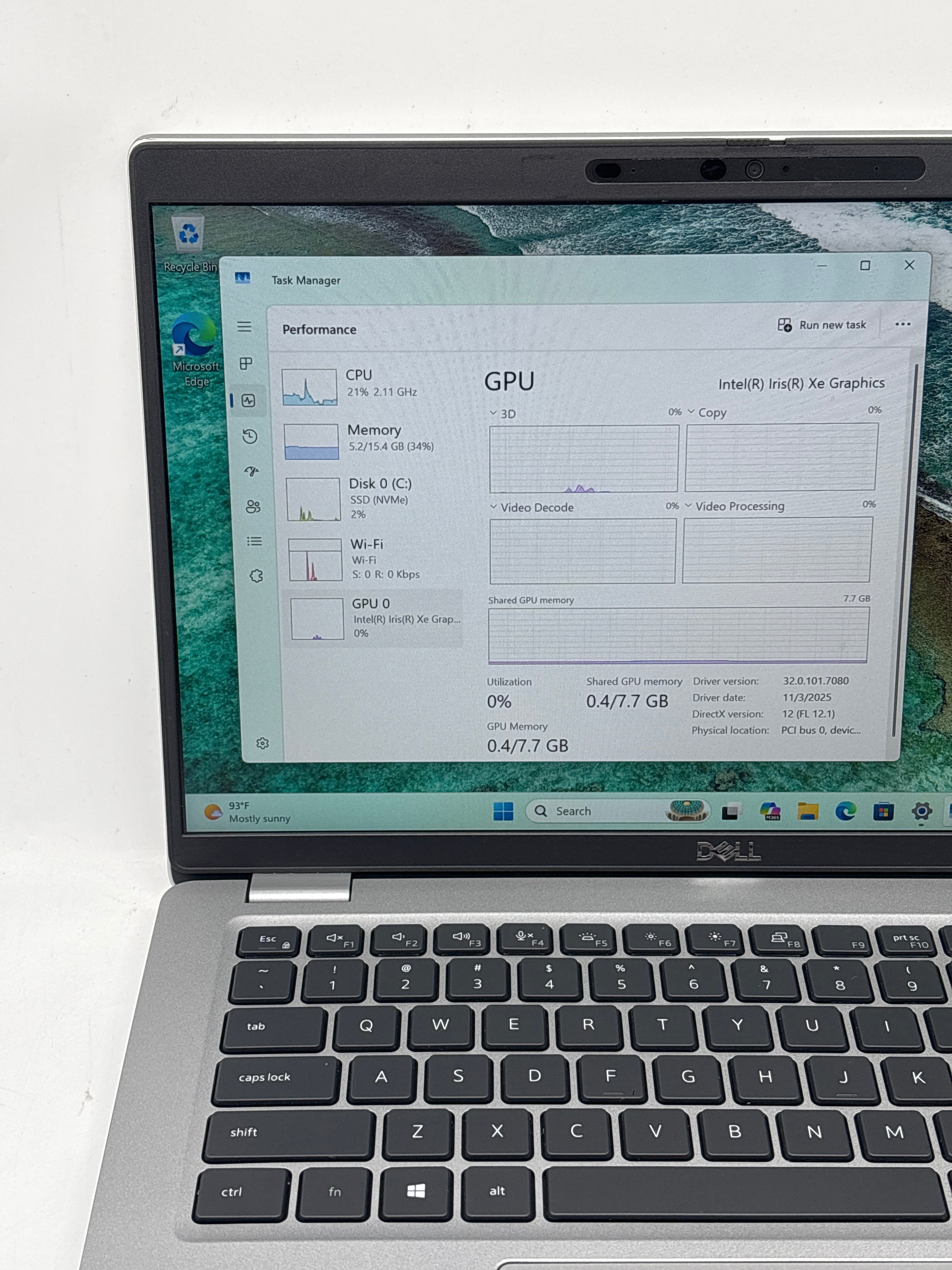 Dell Latitude 5420 14" Touch i5-1145G7 16GB RAM 256GB SSD Gray - Used